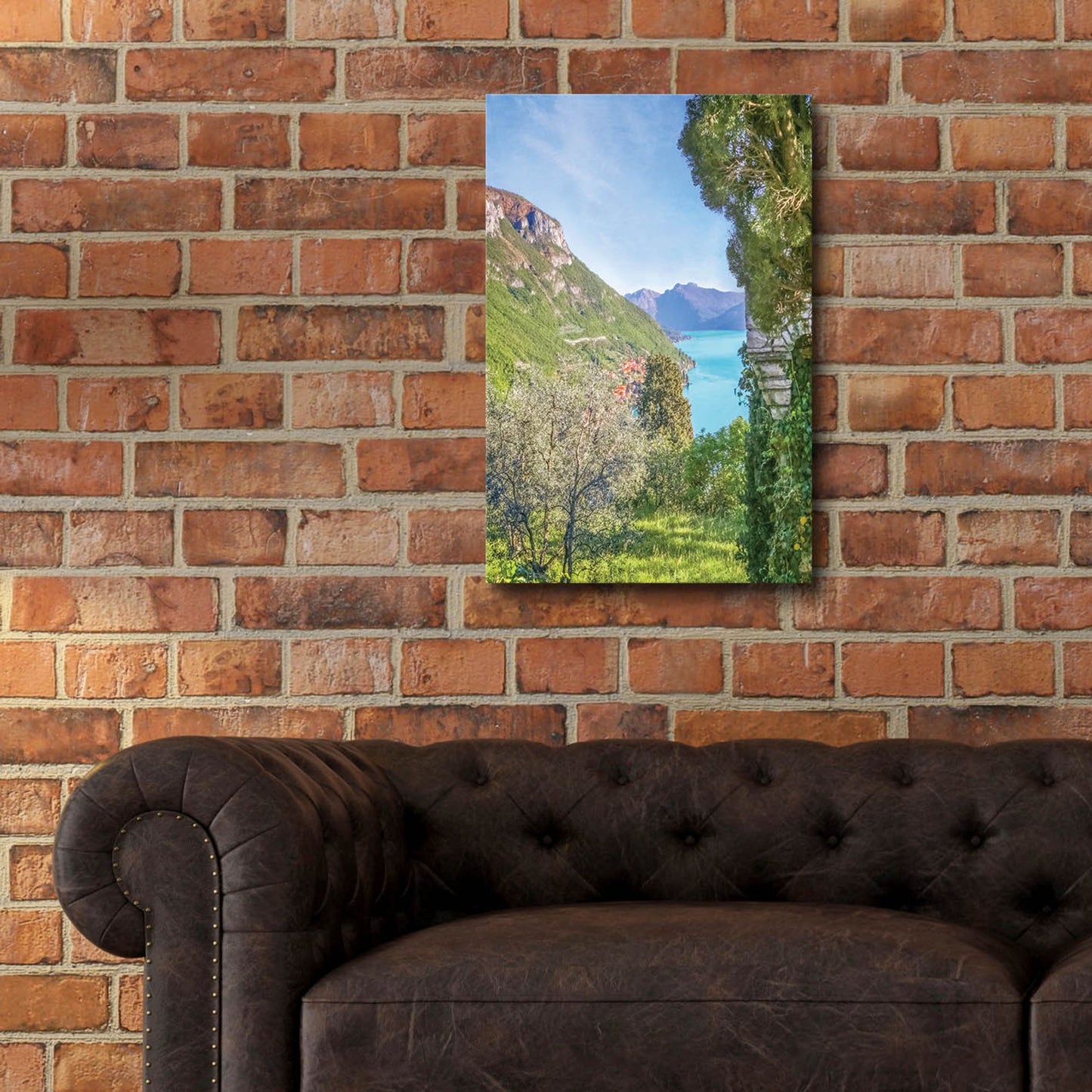 Epic Art ' Lago di Como View 1' by Brooke T. Ryan, Acrylic Glass Wall Art,16x24