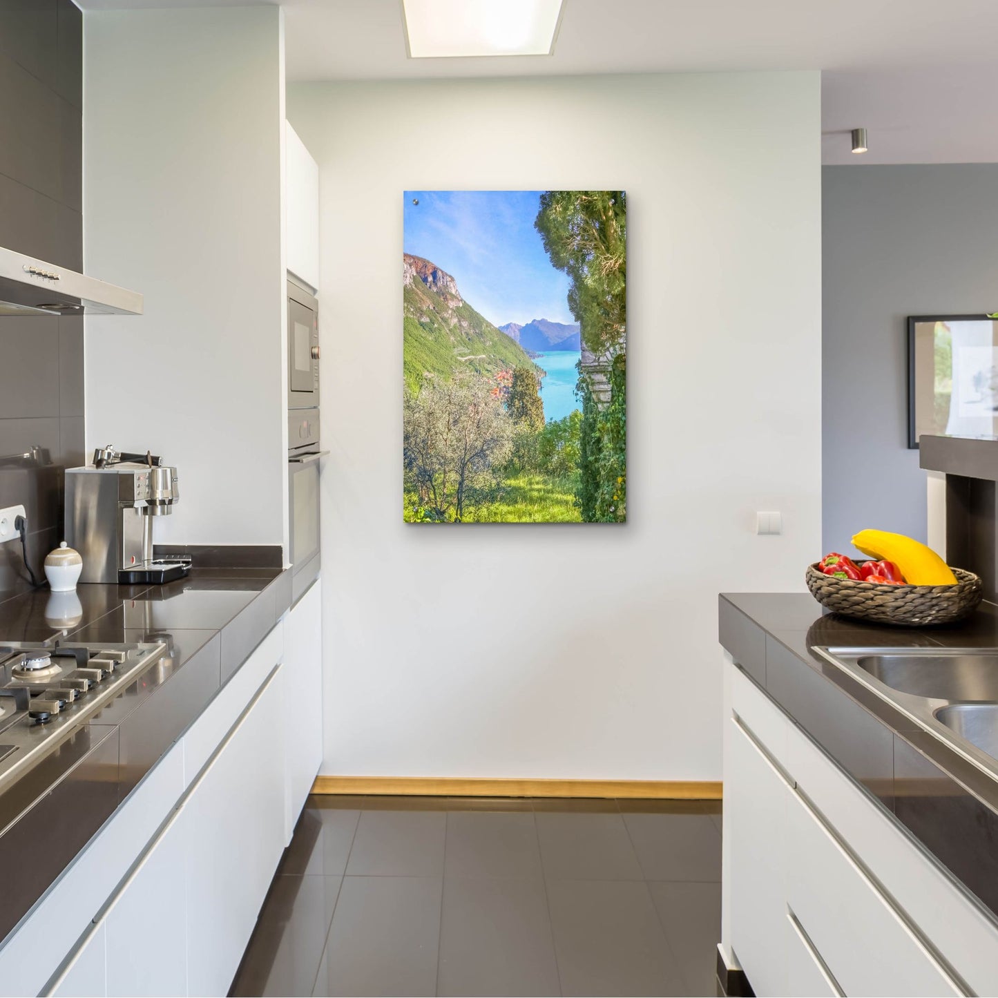 Epic Art ' Lago di Como View 1' by Brooke T. Ryan, Acrylic Glass Wall Art,24x36