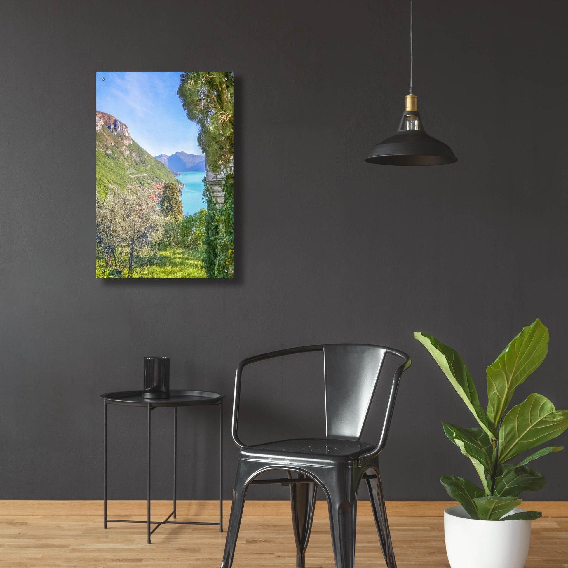 Epic Art ' Lago di Como View 1' by Brooke T. Ryan, Acrylic Glass Wall Art,24x36