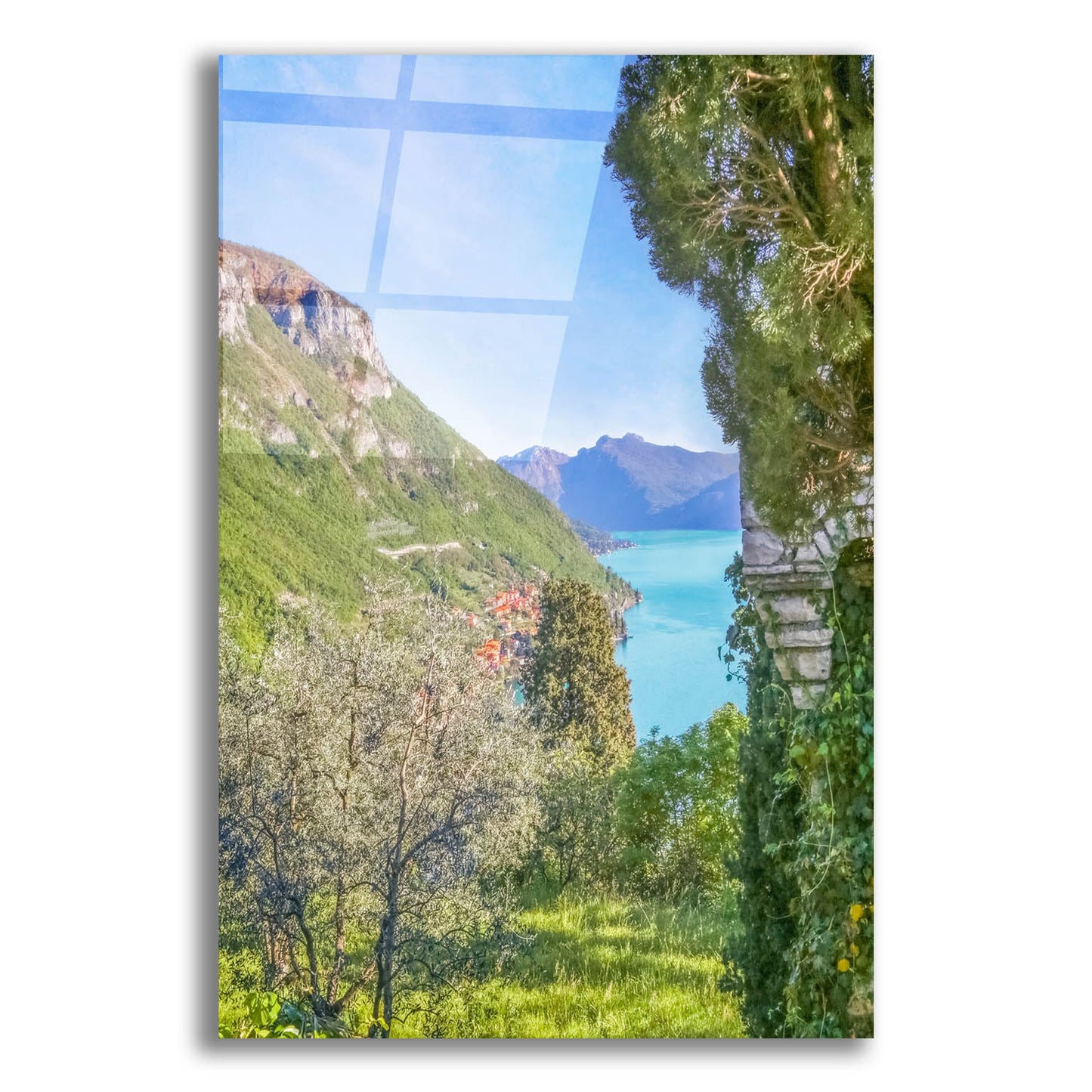Epic Art ' Lago di Como View 1' by Brooke T. Ryan, Acrylic Glass Wall Art
