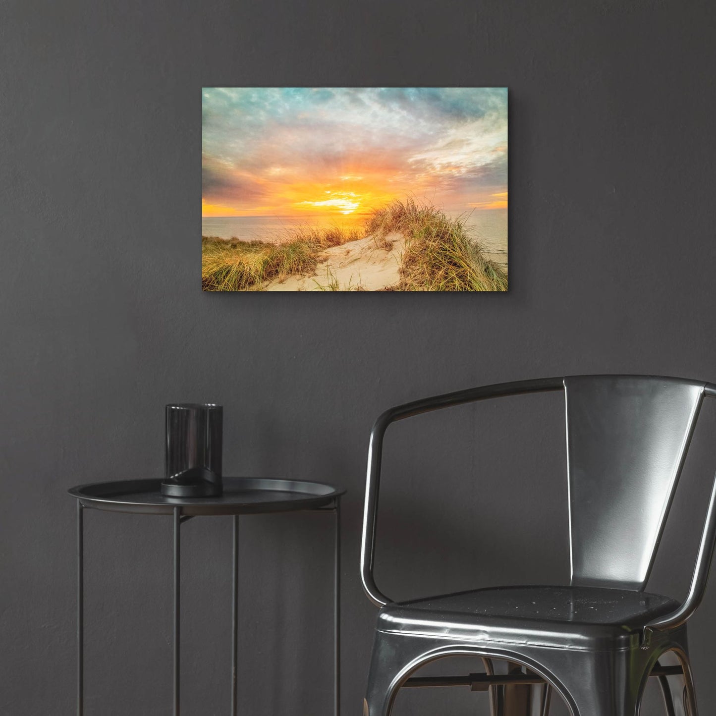 Epic Art ' Sunset over The Dunes' by Brooke T. Ryan, Acrylic Glass Wall Art,24x16