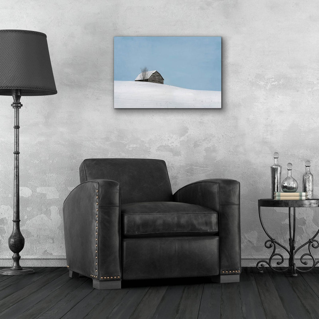 Minimalist Barn by Brooke T. Ryan - 24x16 acrylic wall art in a room