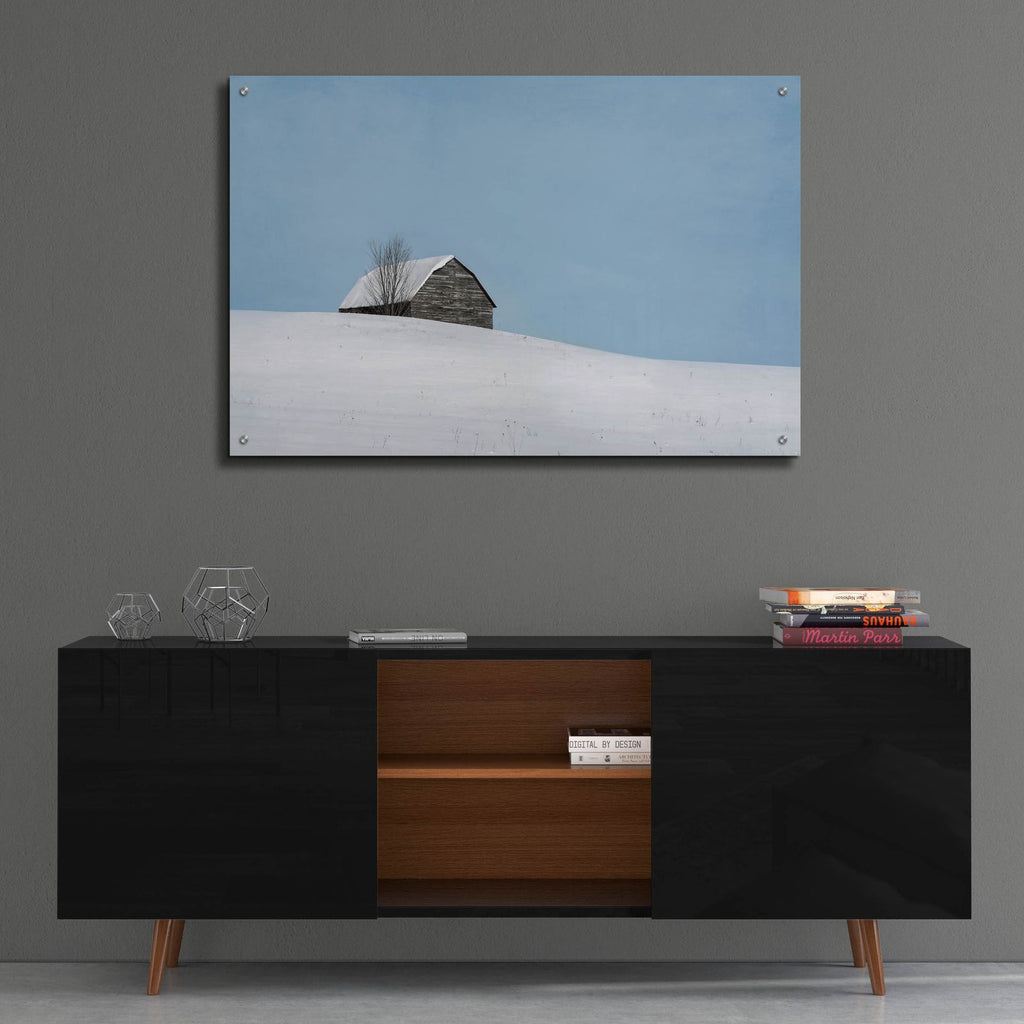 Minimalist Barn by Brooke T. Ryan - 36x24 acrylic wall art in a room