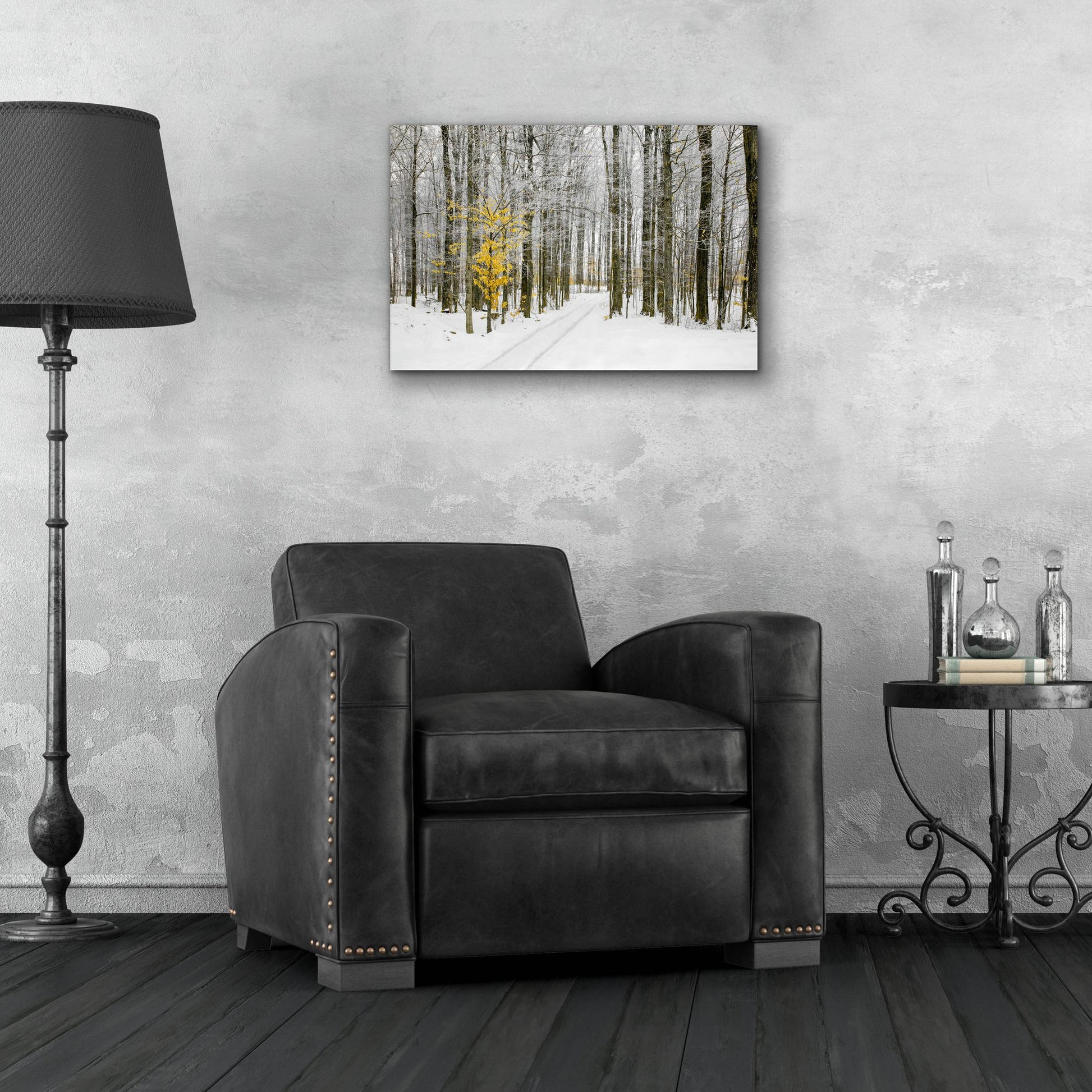 Epic Art ' Mustard Tree' by Brooke T. Ryan, Acrylic Glass Wall Art,24x16