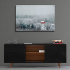 Epic Art ' Red Barn' by Brooke T. Ryan, Acrylic Glass Wall Art,36x24