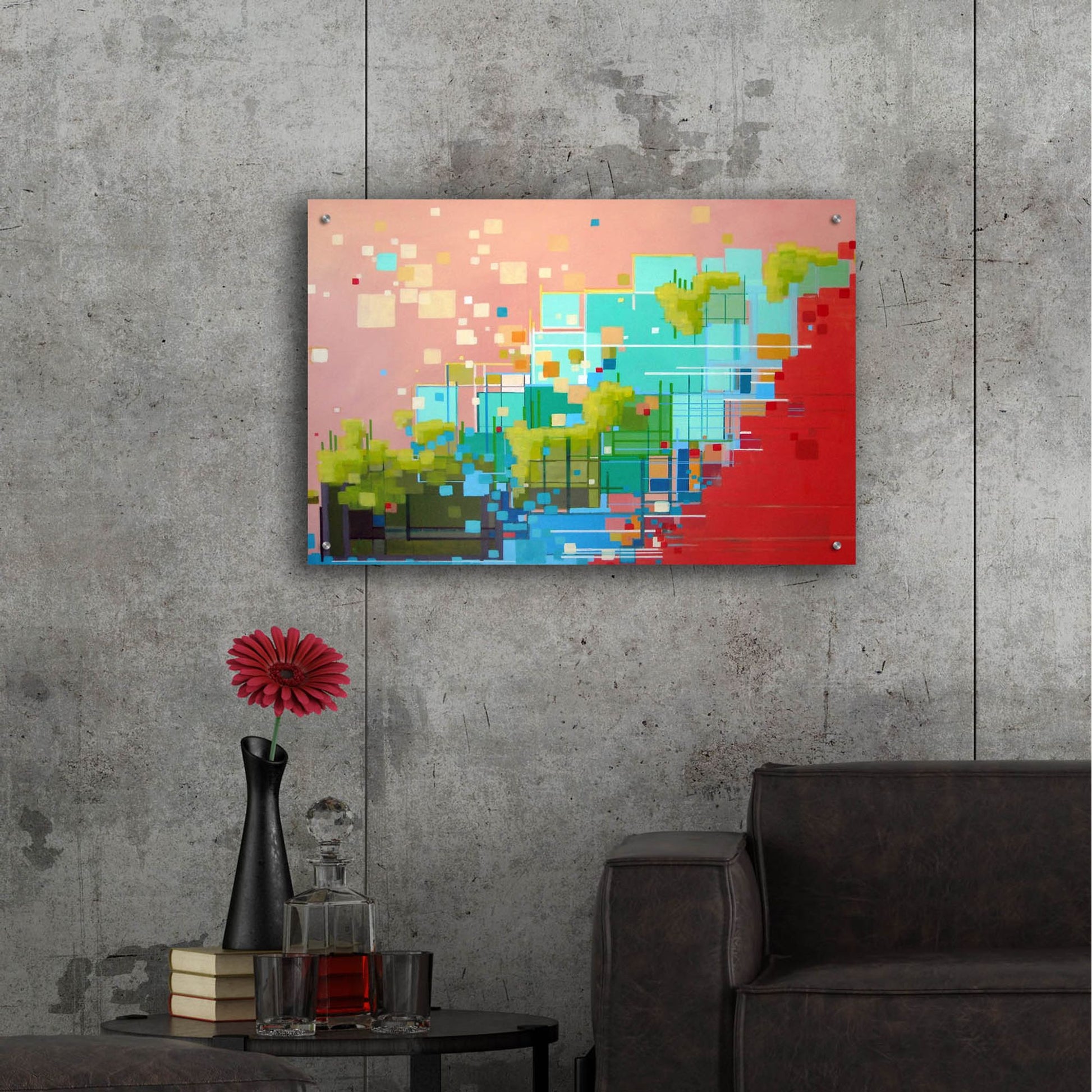 Epic Art ' Sunrise' by Carol Joy Shannon, Acrylic Glass Wall Art,36x24