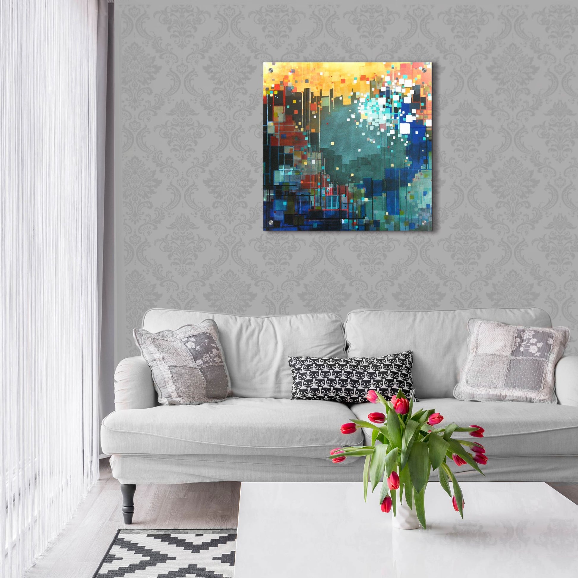 Epic Art ' The Color of Hope' by Carol Joy Shannon, Acrylic Glass Wall Art,24x24