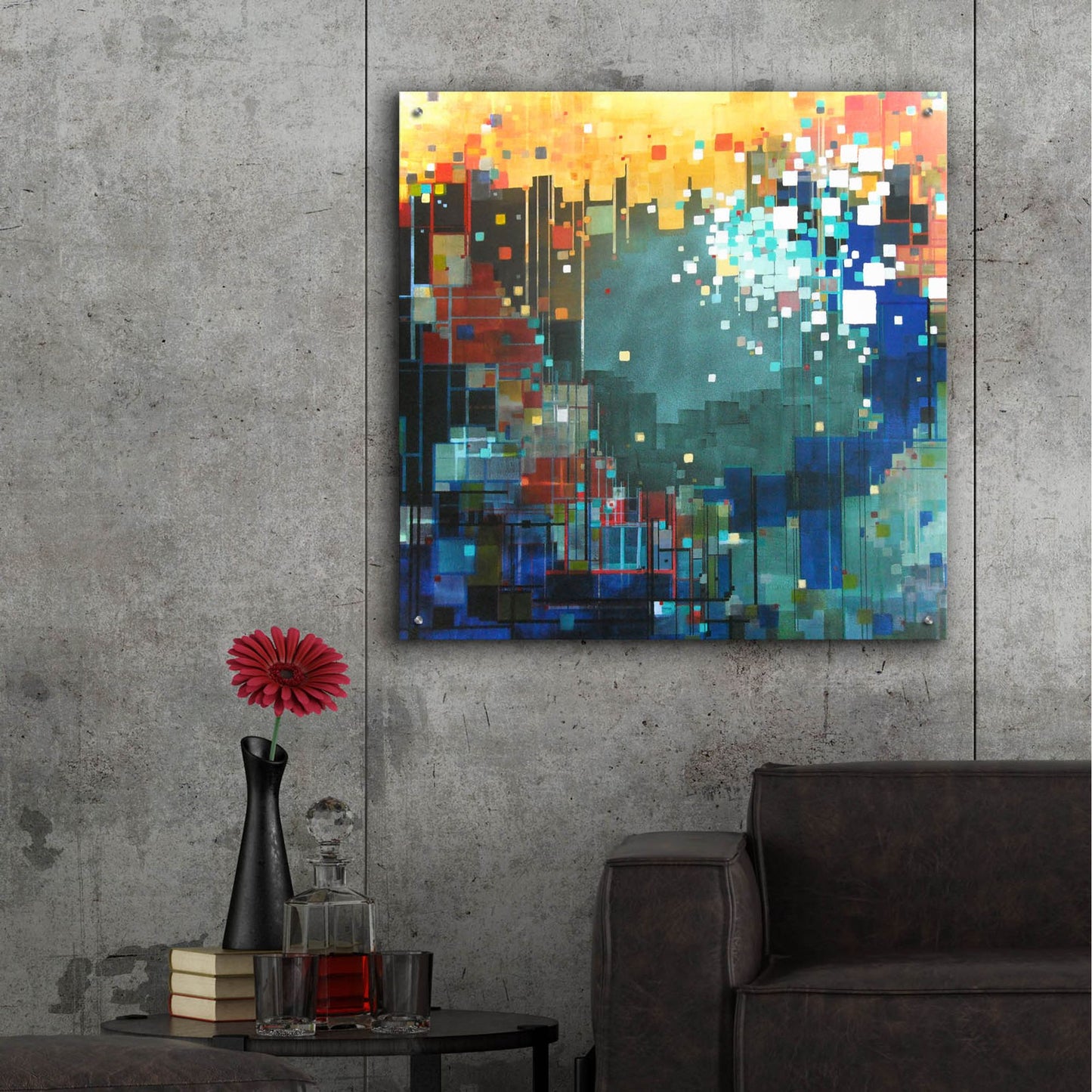 Epic Art ' The Color of Hope' by Carol Joy Shannon, Acrylic Glass Wall Art,36x36