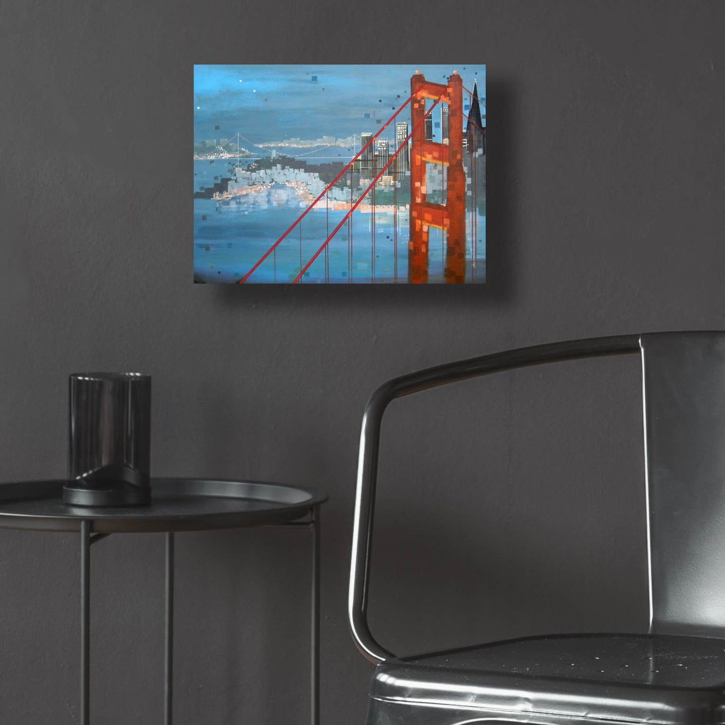 Epic Art ' Twilight San Francisco' by Carol Joy Shannon, Acrylic Glass Wall Art,16x12