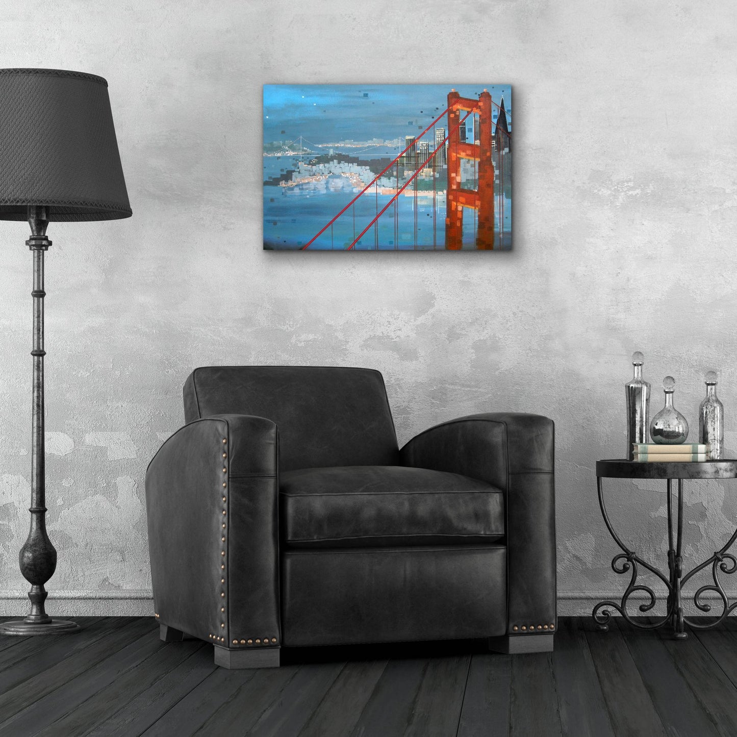 Epic Art ' Twilight San Francisco' by Carol Joy Shannon, Acrylic Glass Wall Art,24x16