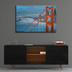 Twilight San Francisco by Carol Joy Shannon - 36x24 acrylic wall art in a room