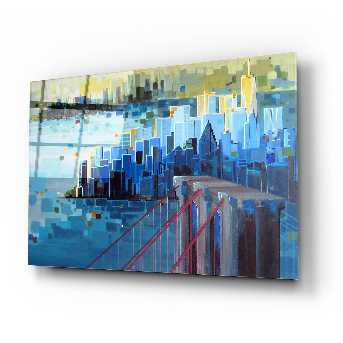 Epic Art ' Start Spreading the News' by Carol Joy Shannon, Acrylic Glass Wall Art,24x16