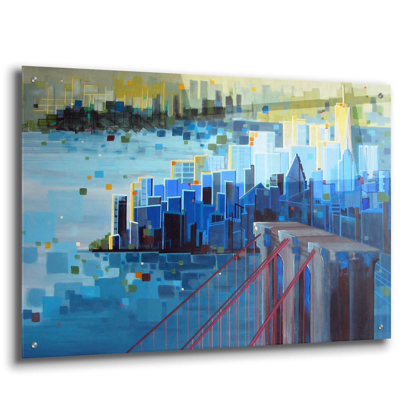 Epic Art ' Start Spreading the News' by Carol Joy Shannon, Acrylic Glass Wall Art,36x24