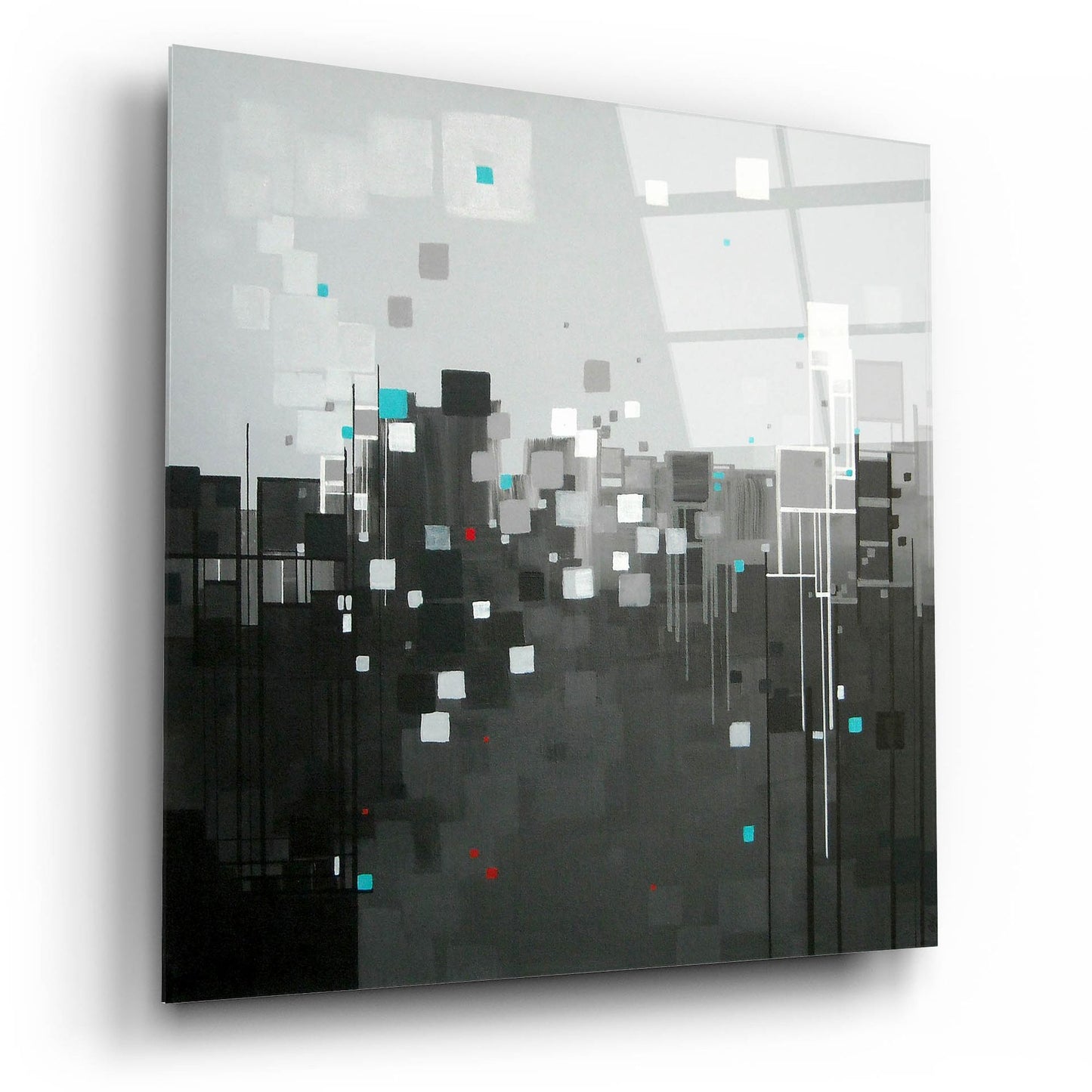 Epic Art ' Monochrome I' by Carol Joy Shannon, Acrylic Glass Wall Art,12x12