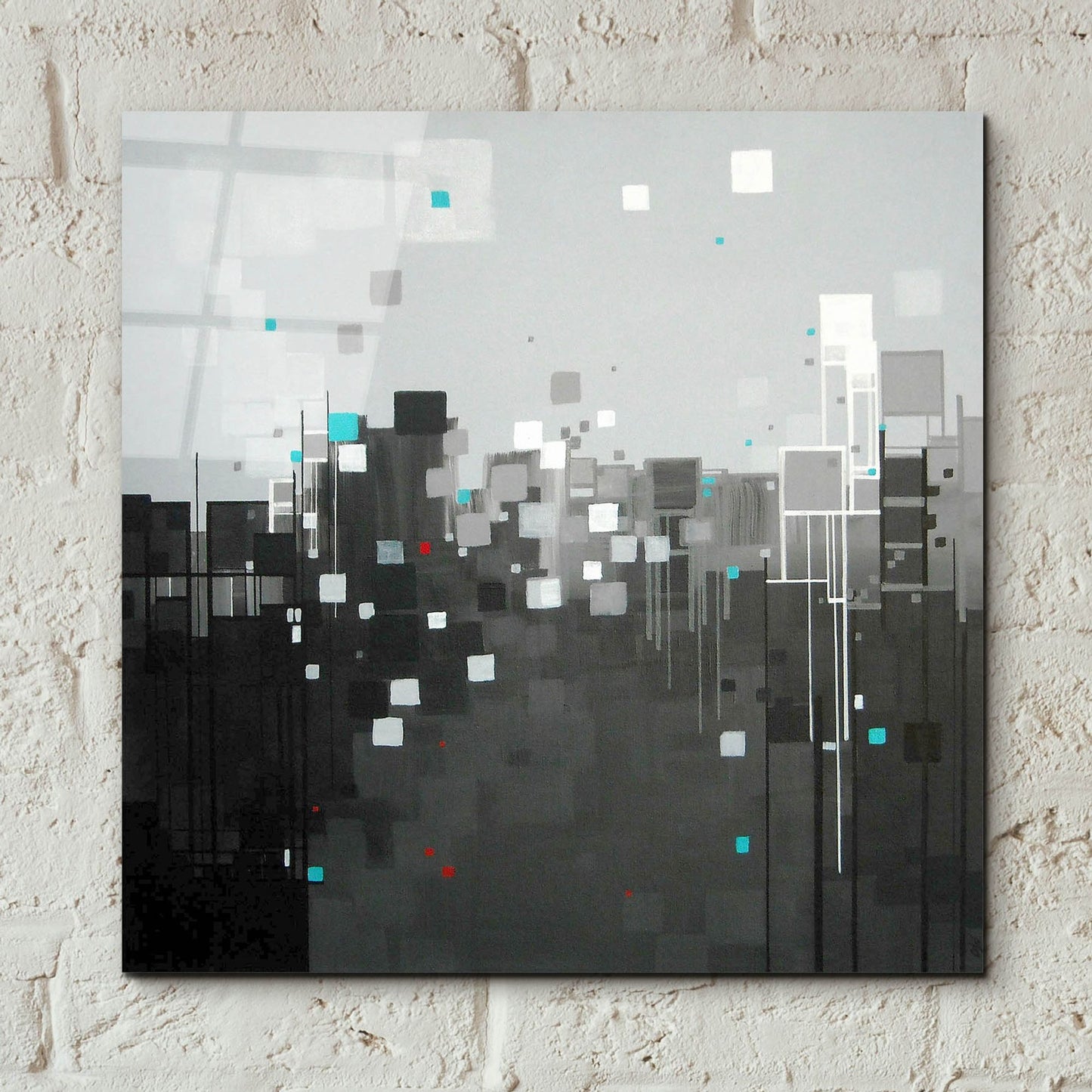 Epic Art ' Monochrome I' by Carol Joy Shannon, Acrylic Glass Wall Art,12x12