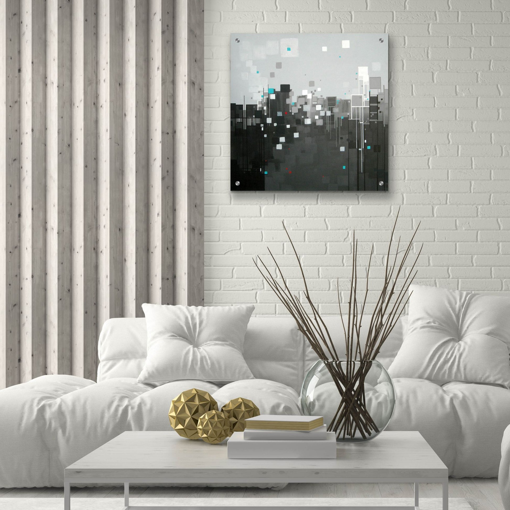 Epic Art ' Monochrome I' by Carol Joy Shannon, Acrylic Glass Wall Art,24x24