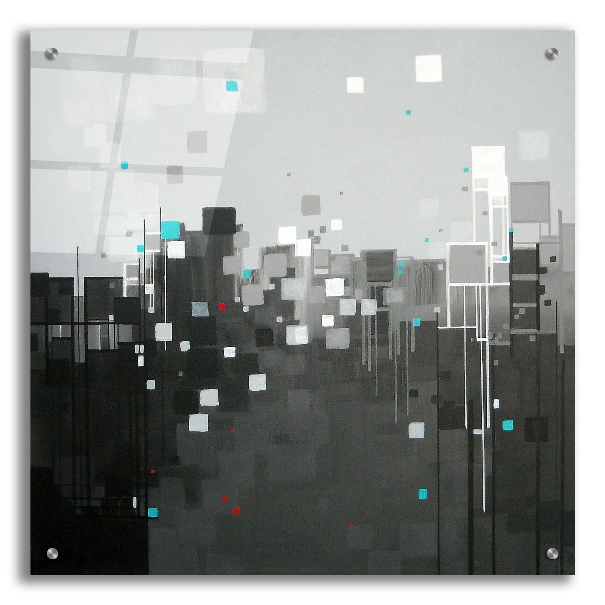 Epic Art ' Monochrome I' by Carol Joy Shannon, Acrylic Glass Wall Art,24x24