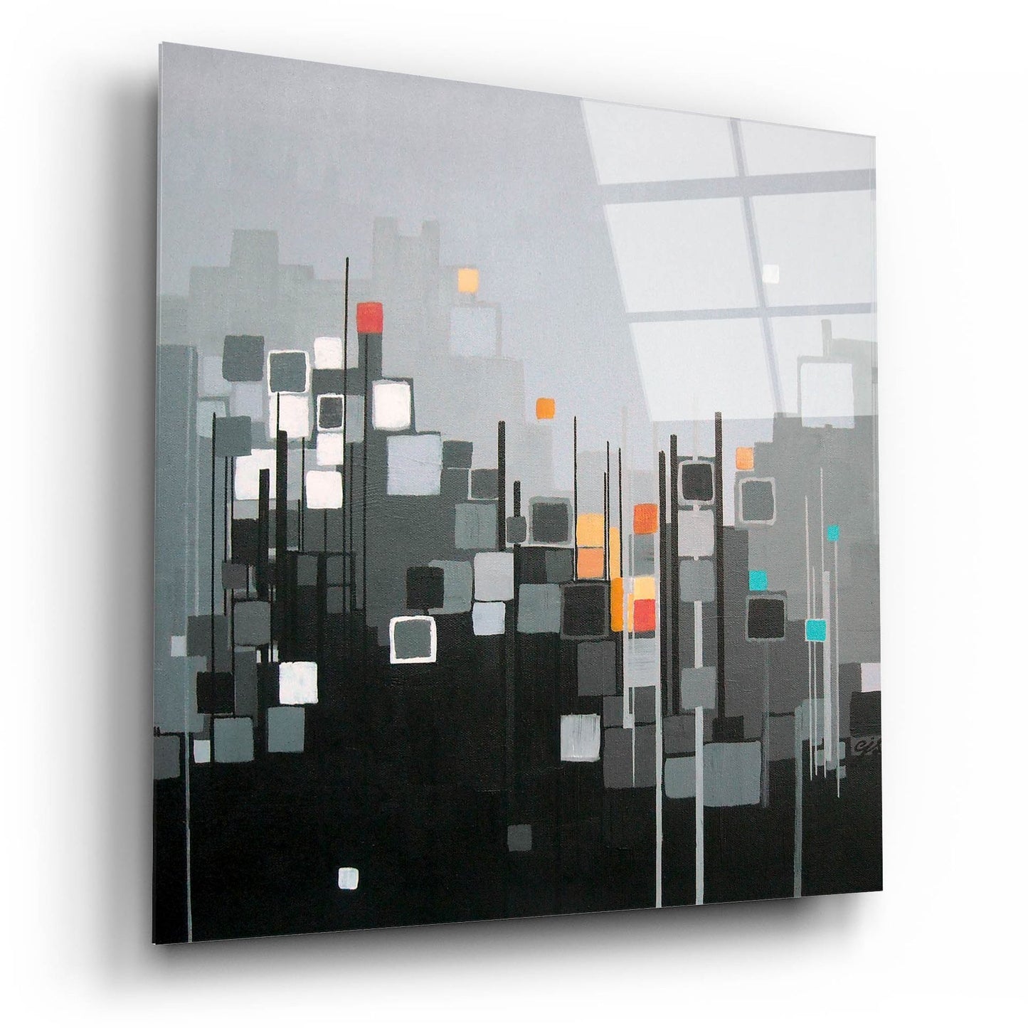 Epic Art ' Monochrome XII' by Carol Joy Shannon, Acrylic Glass Wall Art,12x12