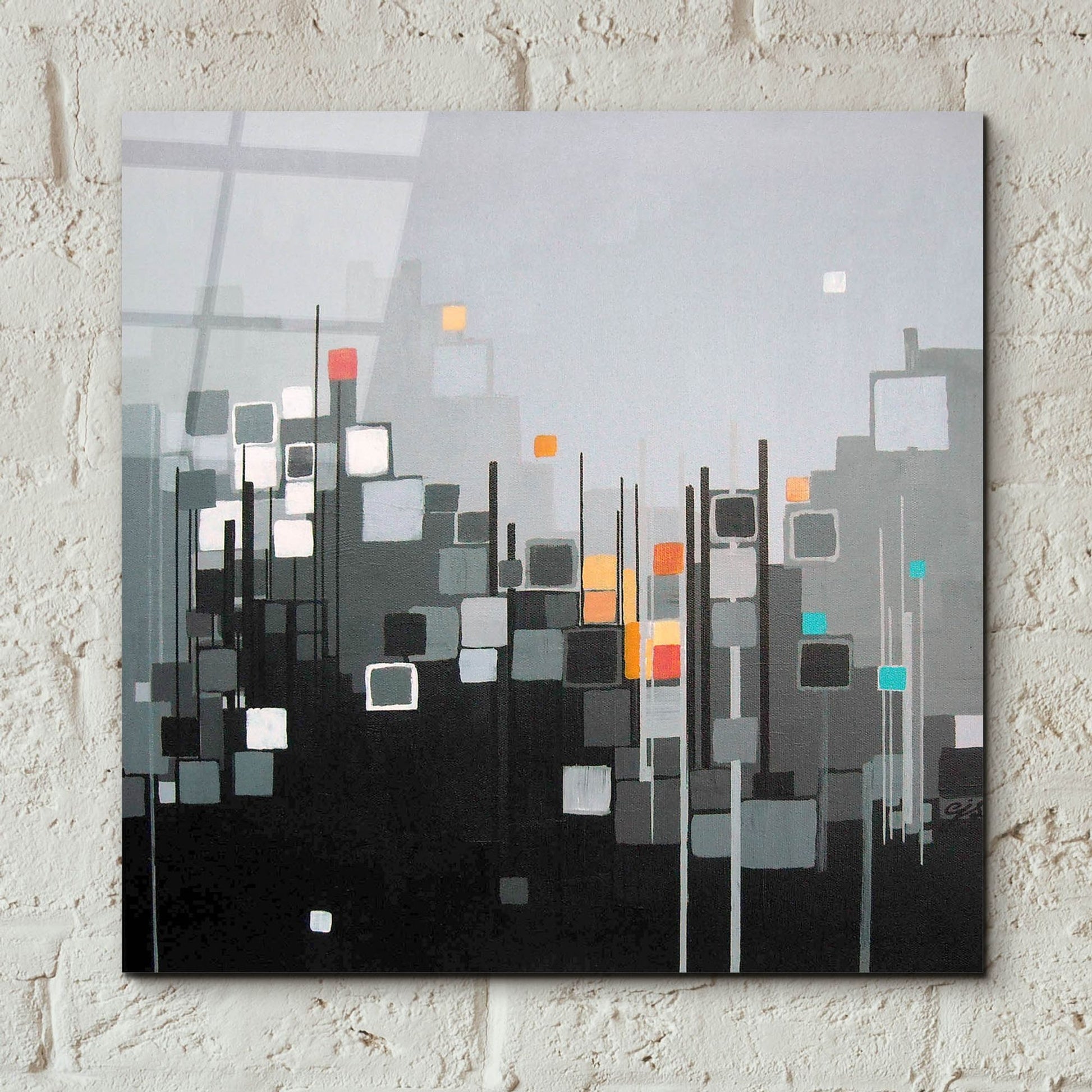 Epic Art ' Monochrome XII' by Carol Joy Shannon, Acrylic Glass Wall Art,12x12