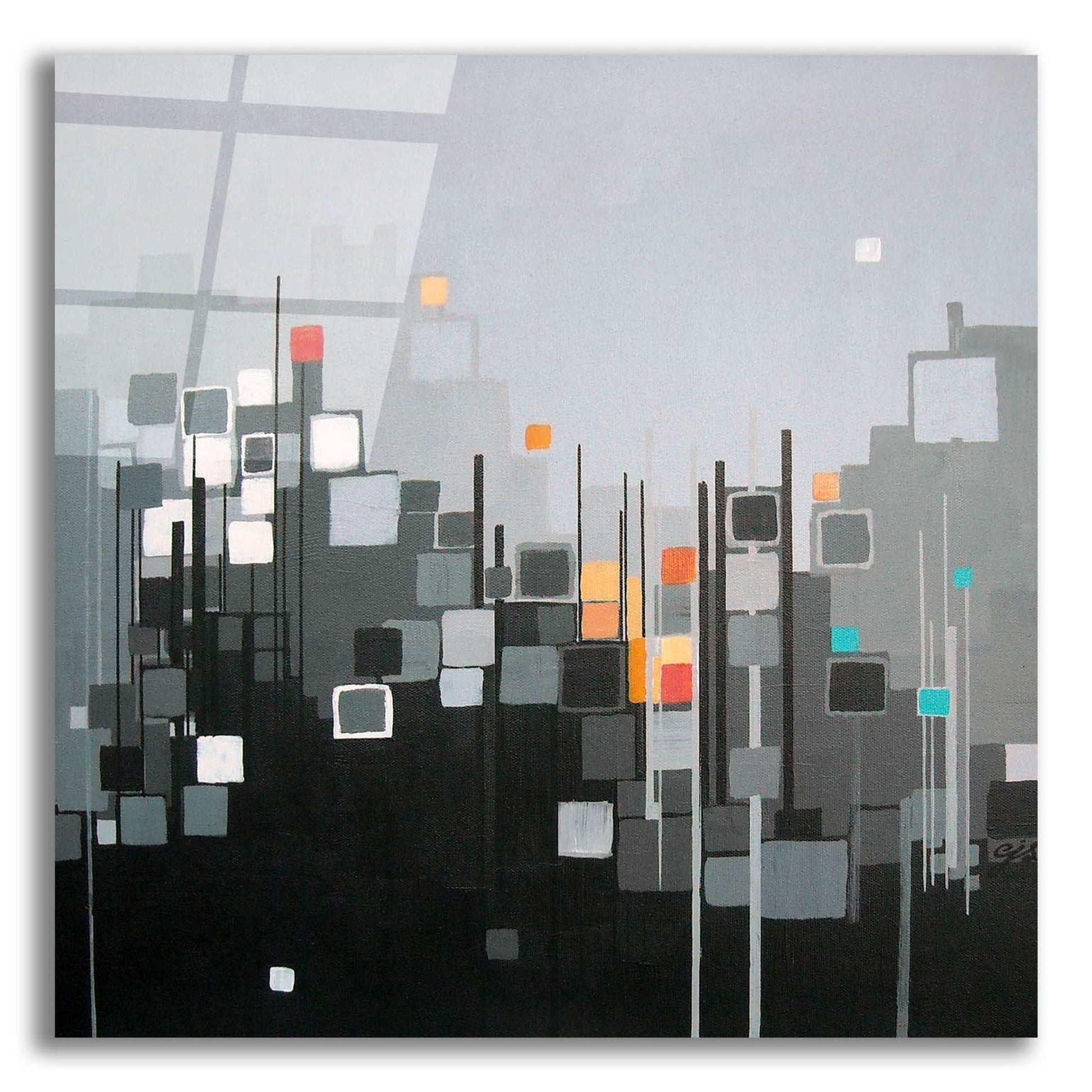 Epic Art ' Monochrome XII' by Carol Joy Shannon, Acrylic Glass Wall Art,12x12