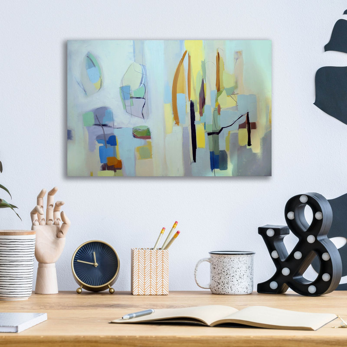 An Honest Answer by Caroline Rufo - 16x12 acrylic wall art in a room