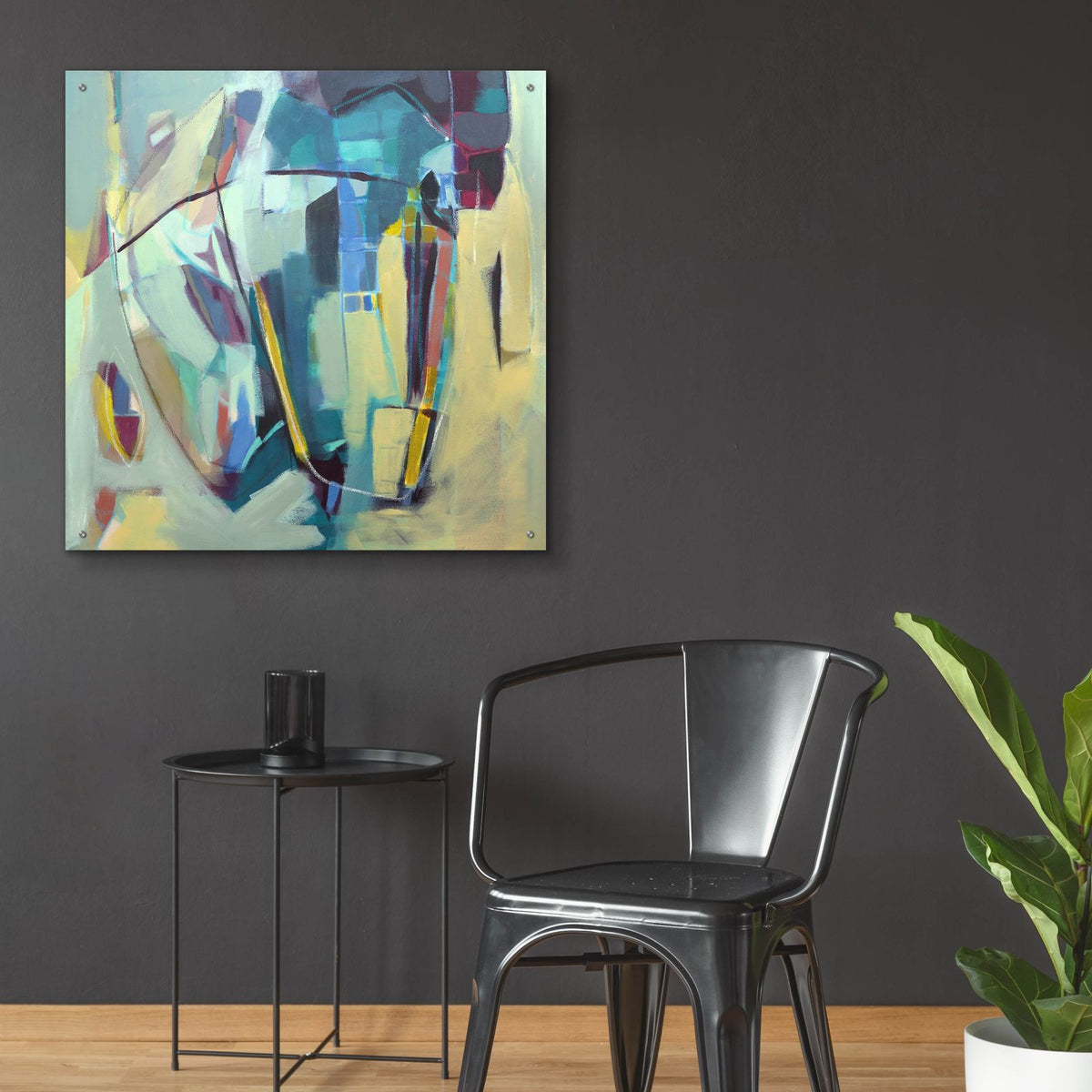 Beyond Personal Truth by Caroline Rufo - 36x36 acrylic wall art in a room
