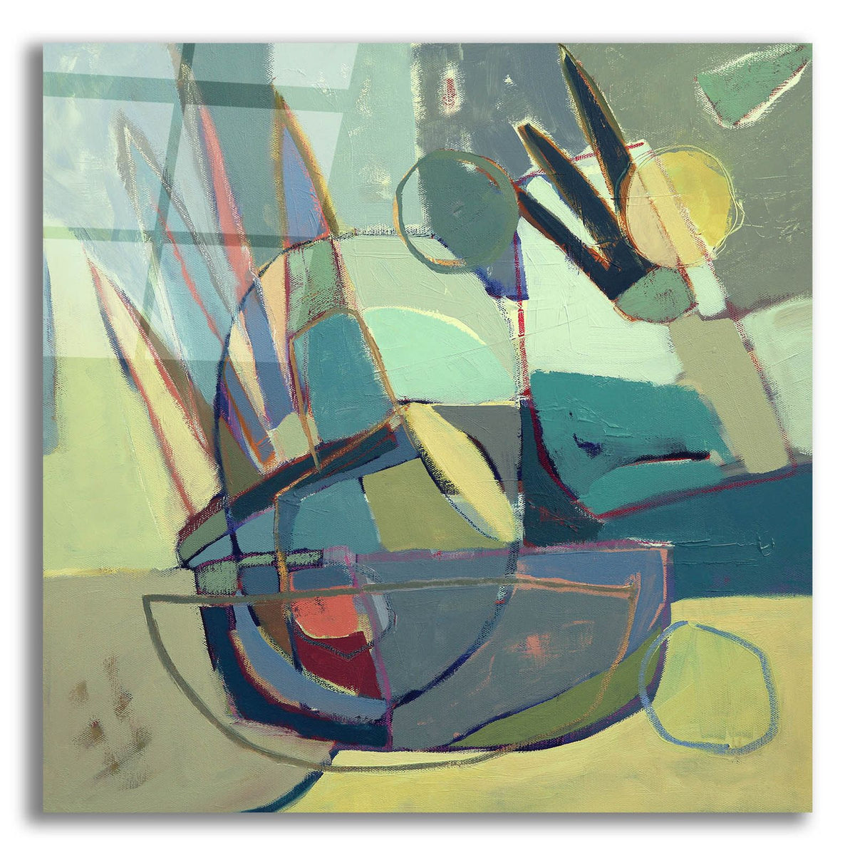 Three Easy Steps by Caroline Rufo acrylic glass wall art