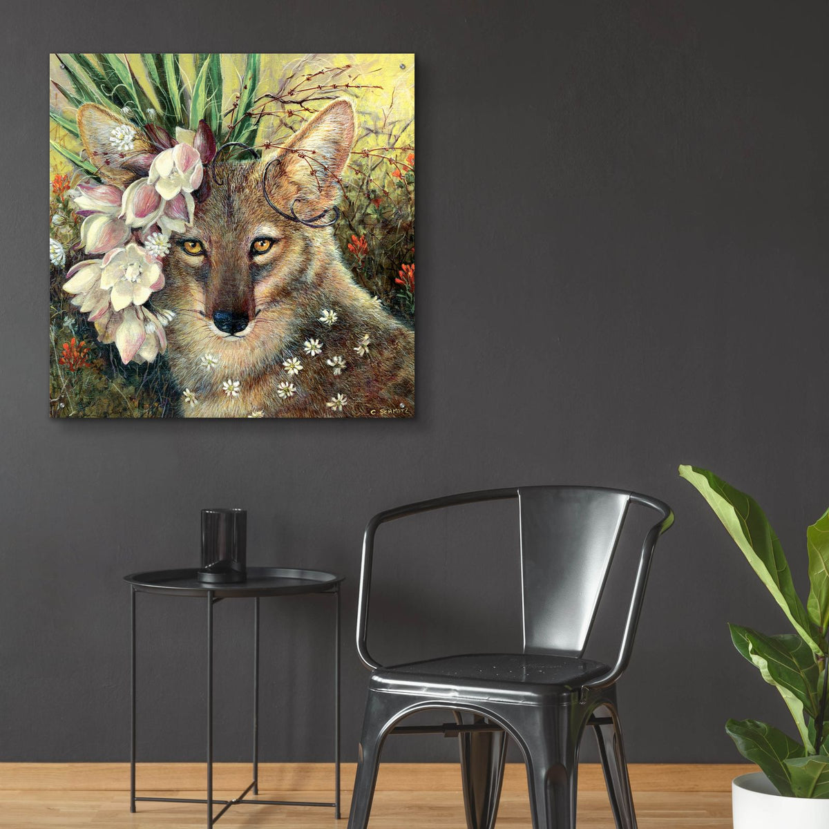 Death Valley Beauty by Carolyn Schmitz - 36x36 acrylic wall art in a room