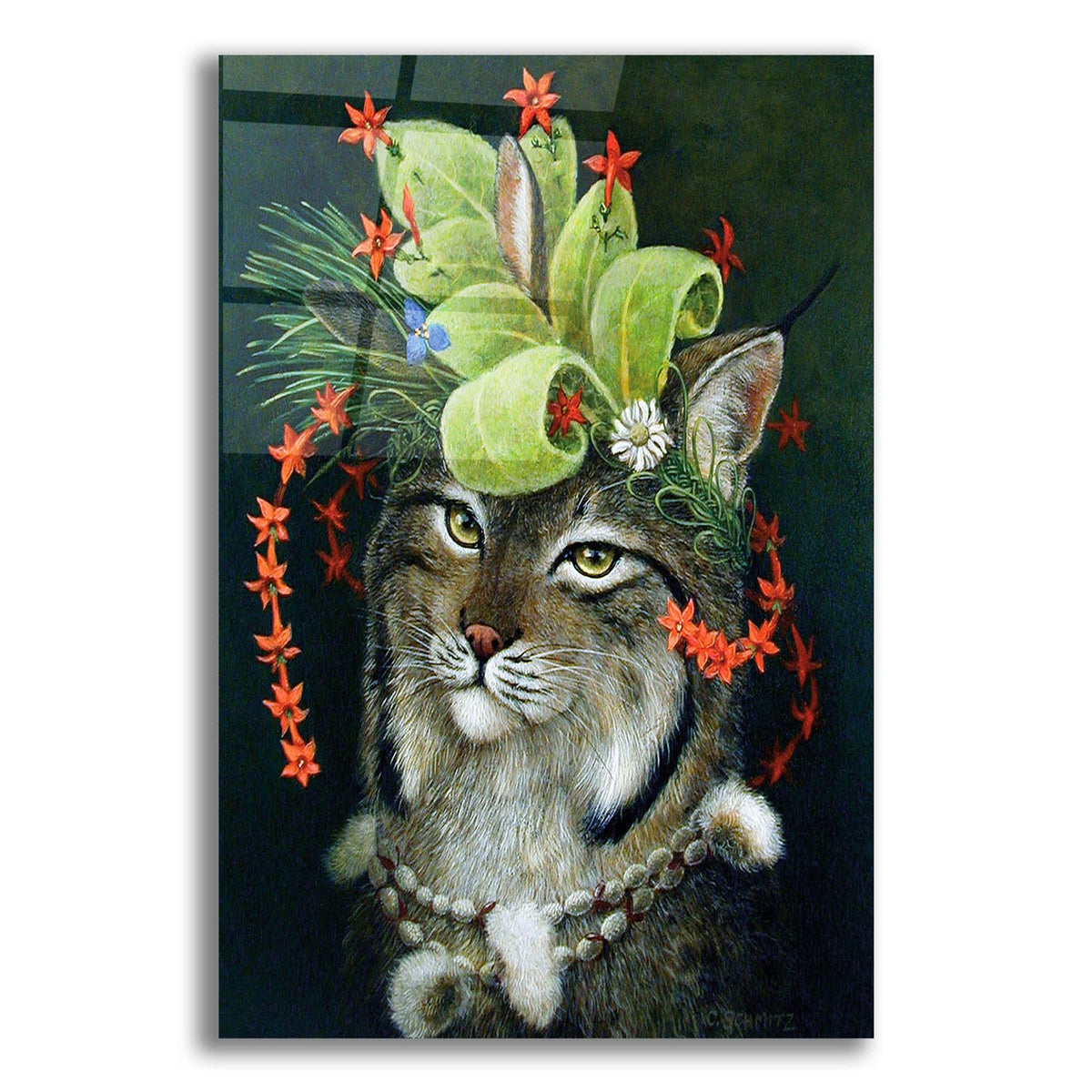 Glorious Forest Hat by Carolyn Schmitz acrylic glass wall art