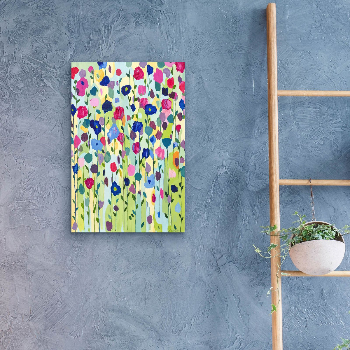 Mountain Meadow by Carrie Schmitt - 16x24 acrylic wall art in a room