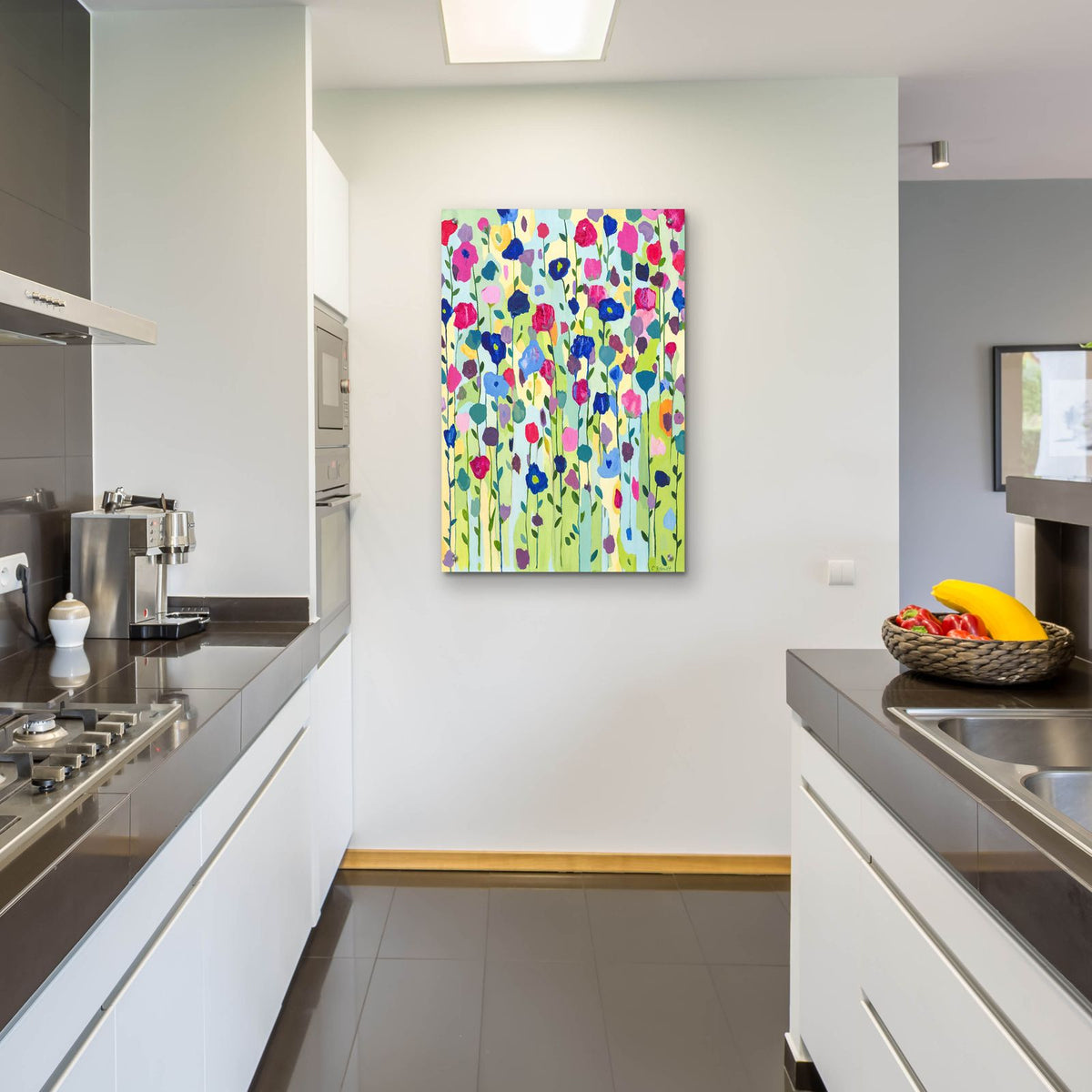 Mountain Meadow by Carrie Schmitt - 24x36 acrylic wall art in a room