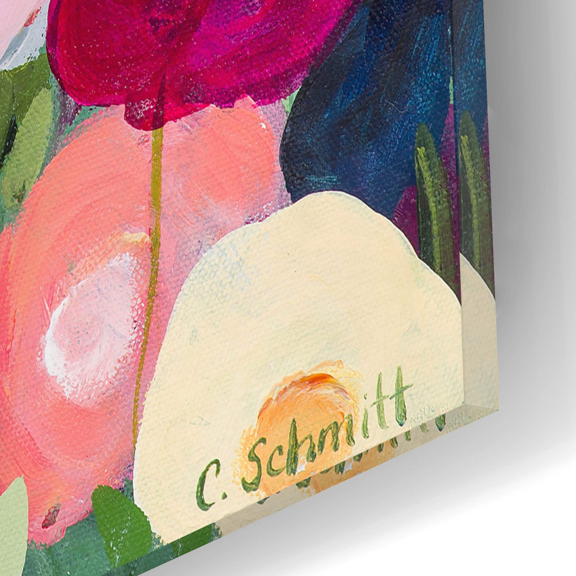 Epic Art ' Night Garden' by Carrie Schmitt, Acrylic Glass Wall Art,12x16