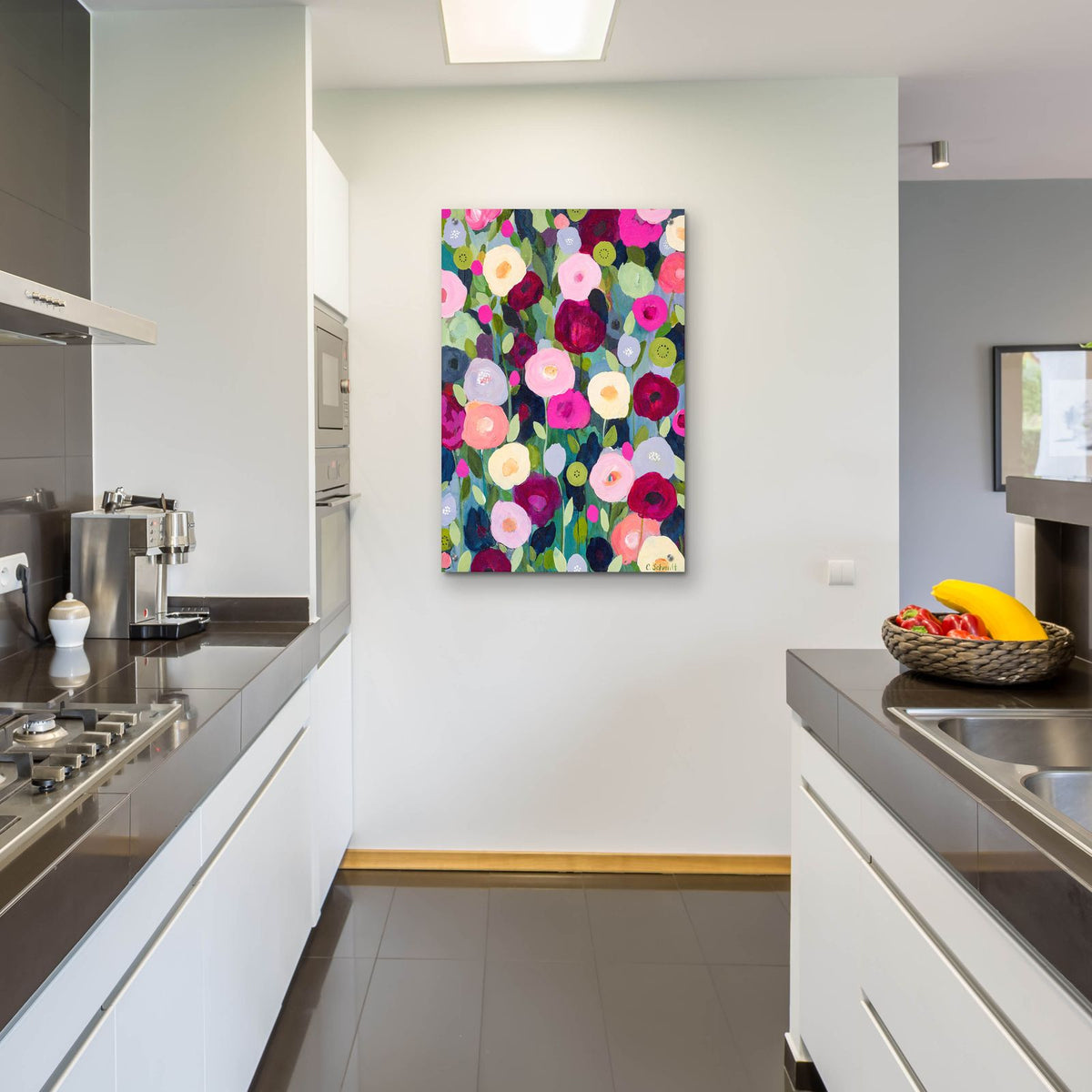 Night Garden by Carrie Schmitt - 24x36 acrylic wall art in a room