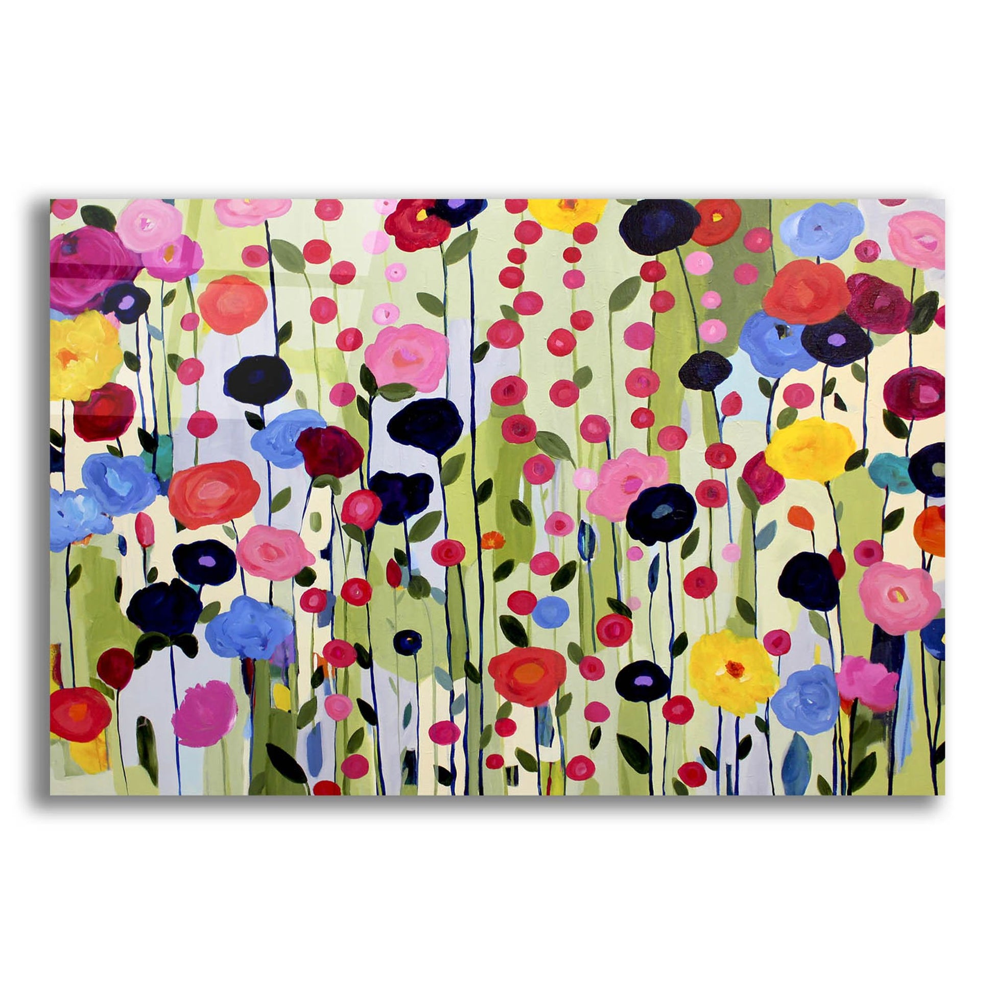 Epic Art ' She Found a Place to Bloom' by Carrie Schmitt, Acrylic Glass Wall Art,16x12