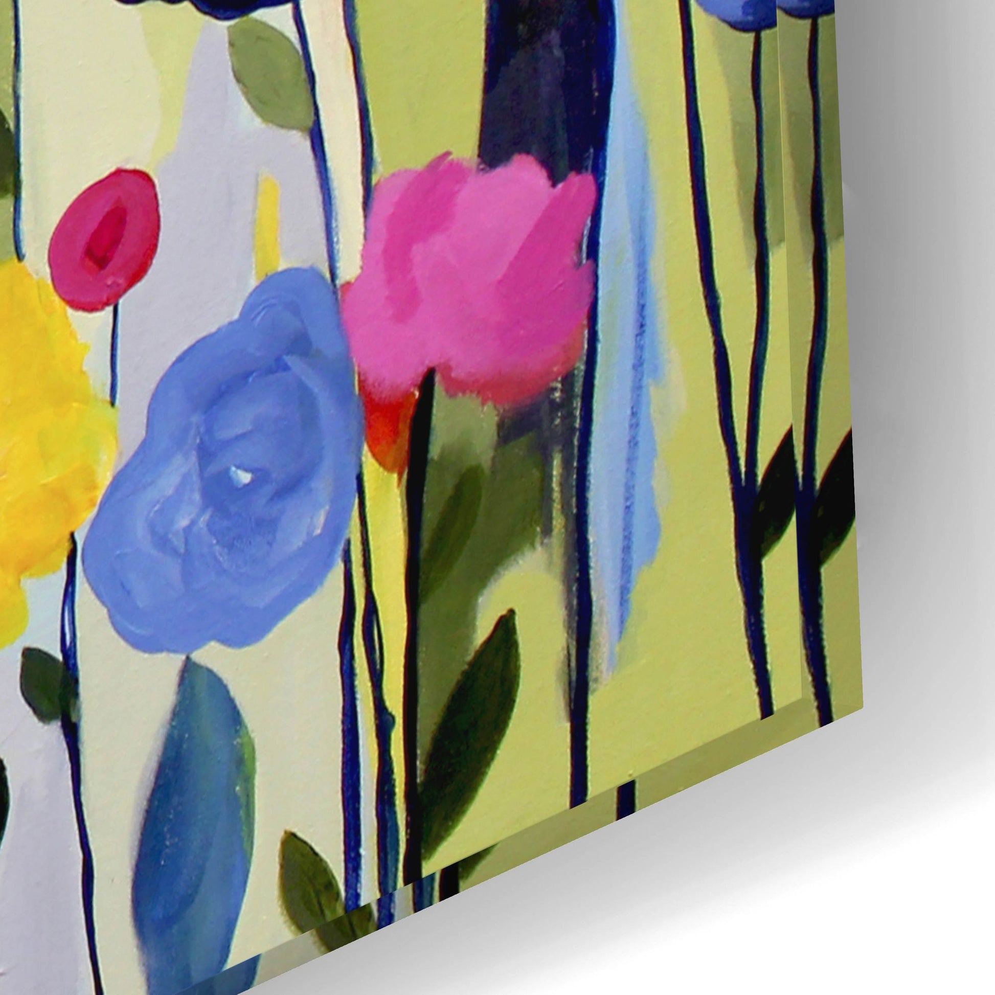 Epic Art ' She Found a Place to Bloom' by Carrie Schmitt, Acrylic Glass Wall Art,24x16