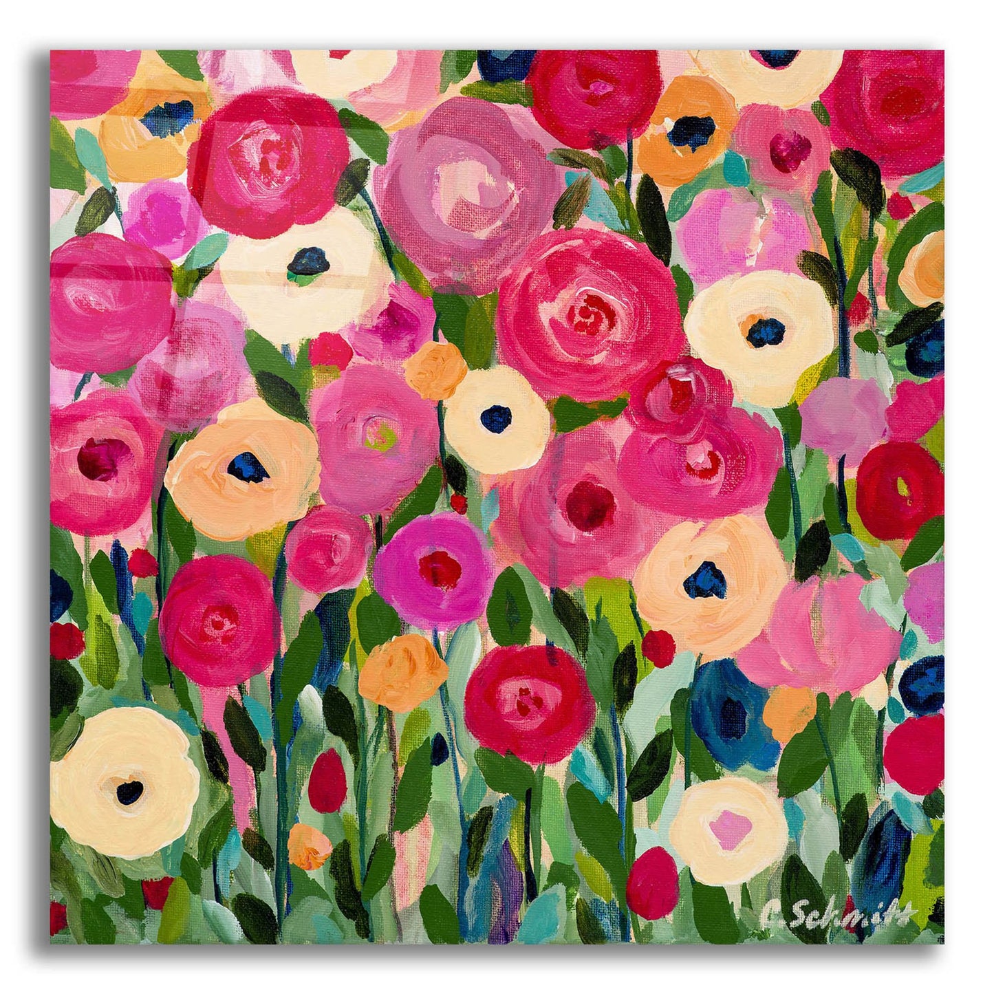 Epic Art ' Childhood Joy' by Carrie Schmitt/artlicensing.com, Acrylic Glass Wall Art,12x12