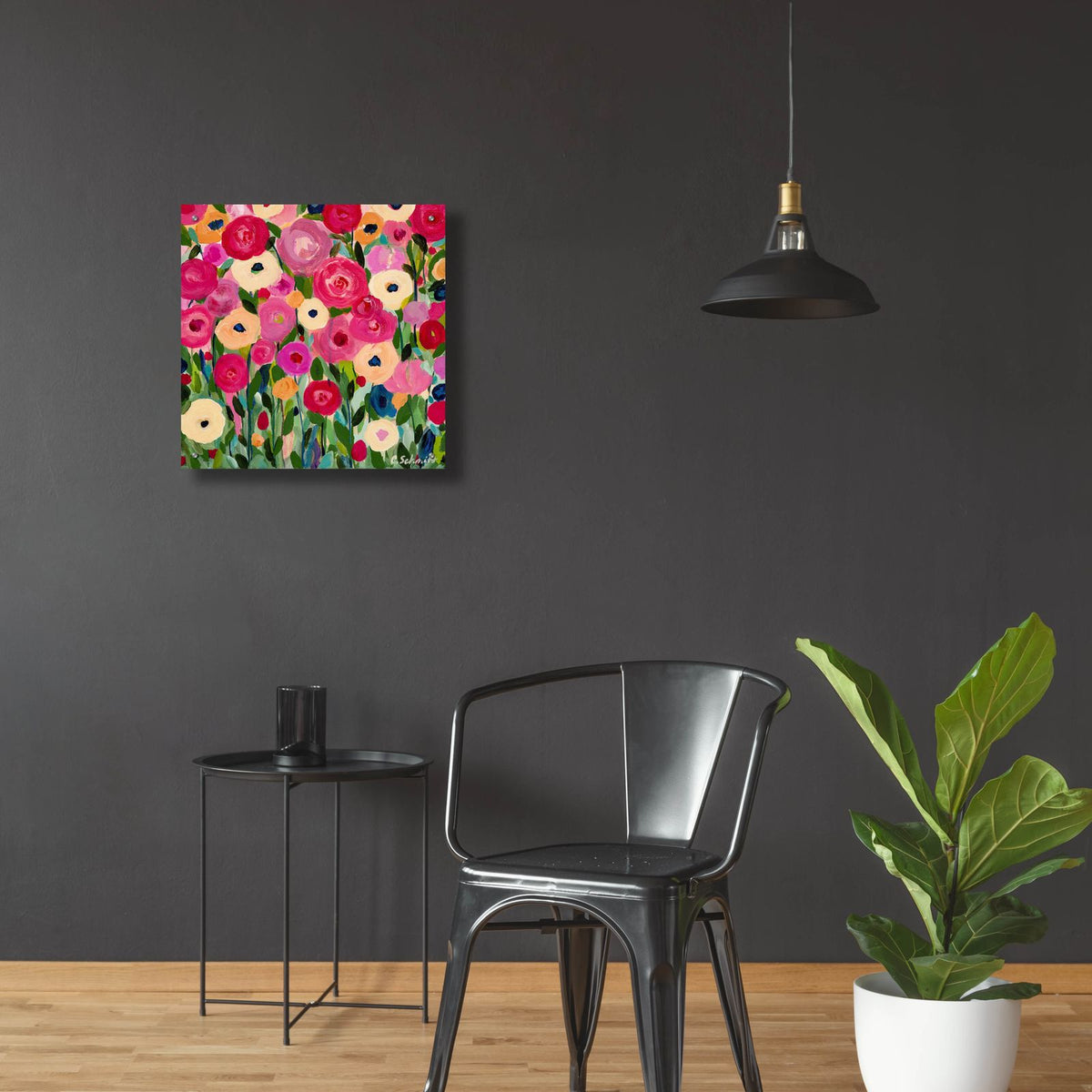 Childhood Joy by Carrie Schmitt - 24x24 acrylic wall art in a room