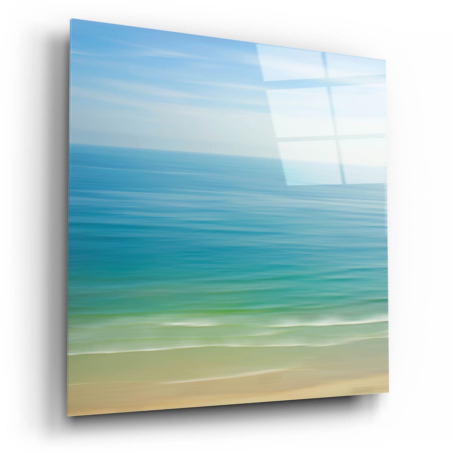 Epic Art ' Seacoast 121' by David E Rowell, Acrylic Glass Wall Art,12x12