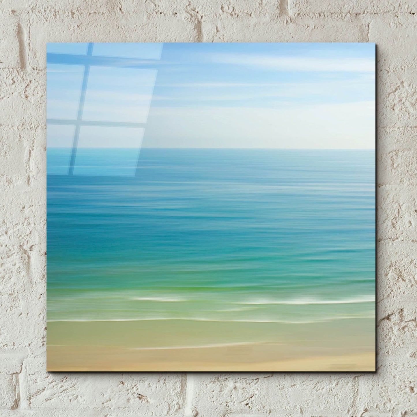 Epic Art ' Seacoast 121' by David E Rowell, Acrylic Glass Wall Art,12x12