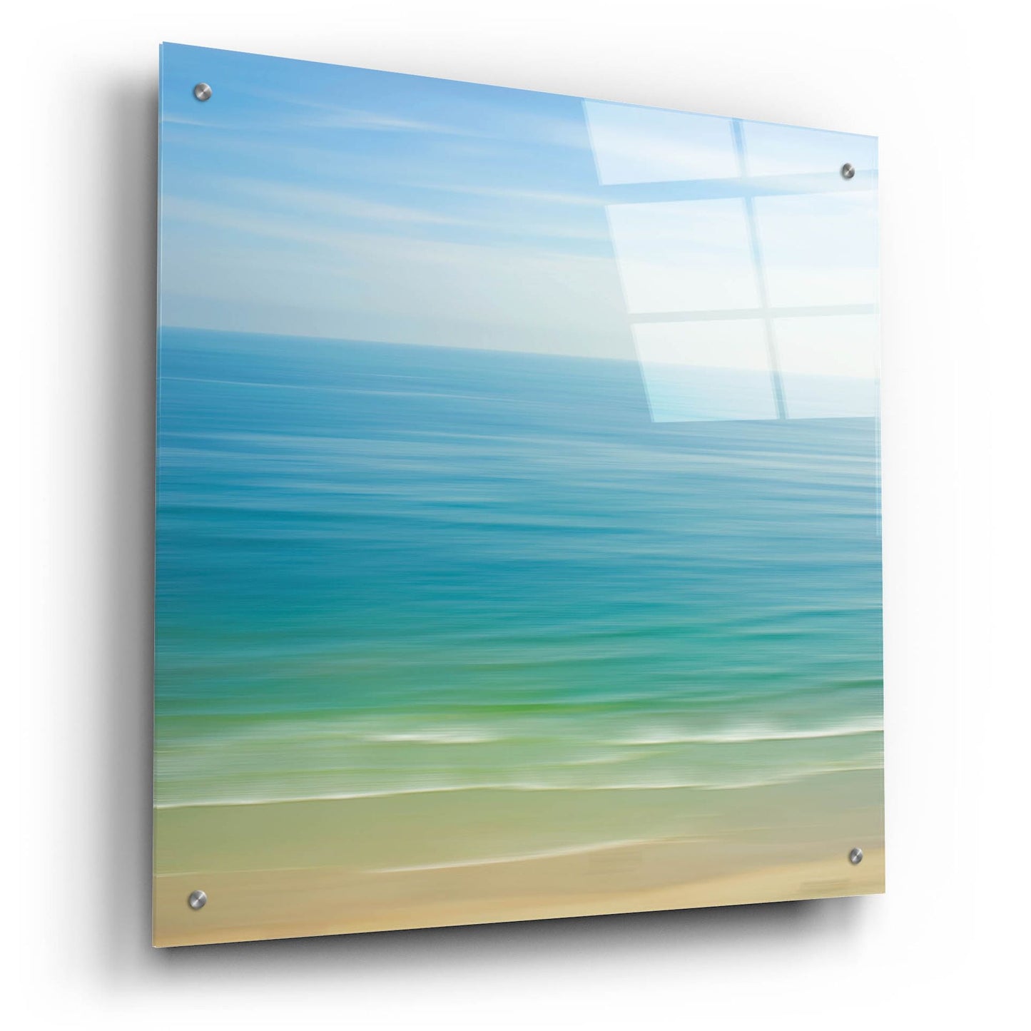 Epic Art ' Seacoast 121' by David E Rowell, Acrylic Glass Wall Art,24x24