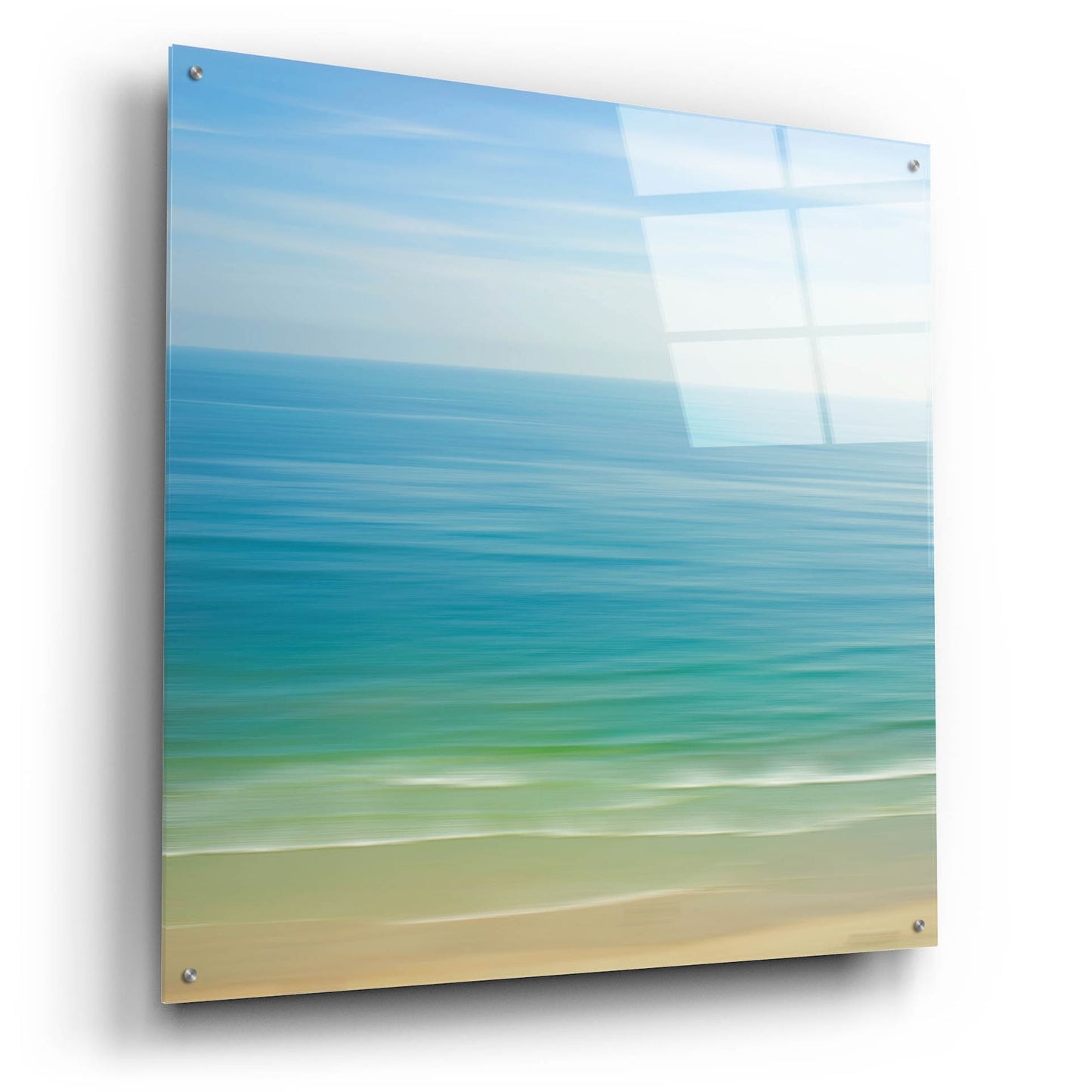 Epic Art ' Seacoast 121' by David E Rowell, Acrylic Glass Wall Art,36x36