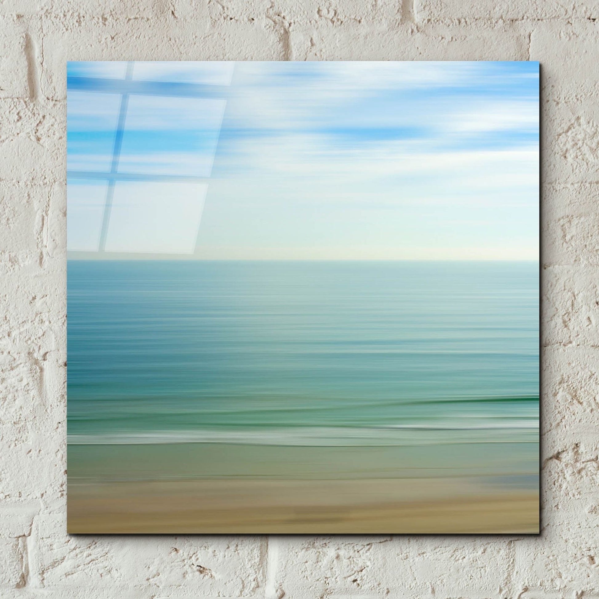 Epic Art ' Seacoast 17' by David E Rowell, Acrylic Glass Wall Art,12x12