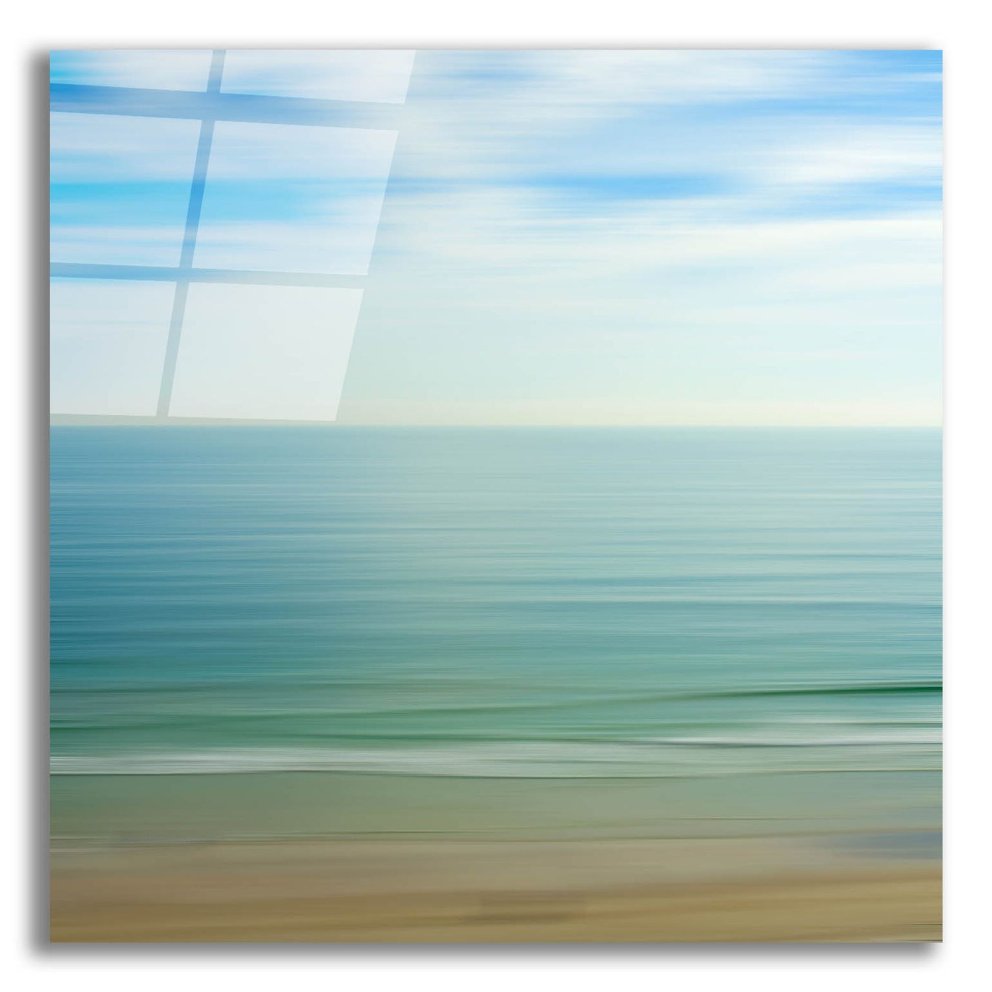 Epic Art ' Seacoast 17' by David E Rowell, Acrylic Glass Wall Art,12x12