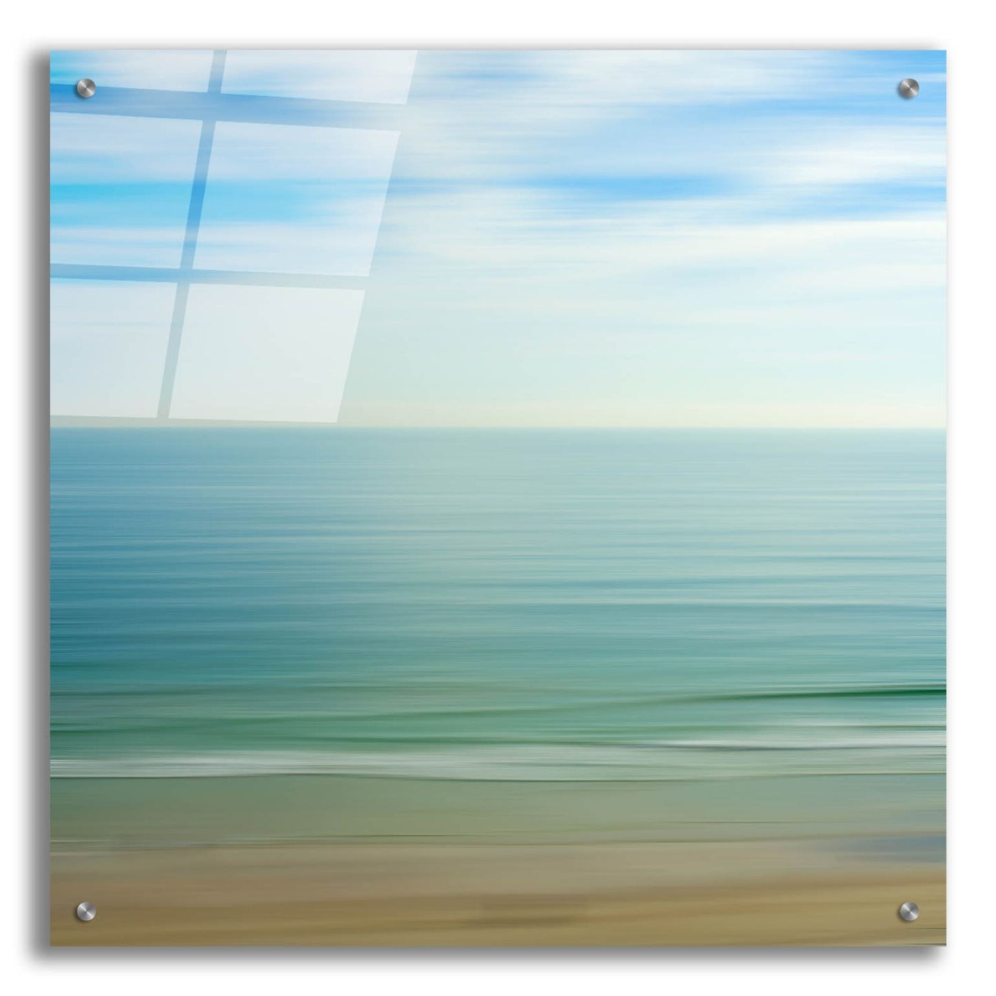 Epic Art ' Seacoast 17' by David E Rowell, Acrylic Glass Wall Art,24x24