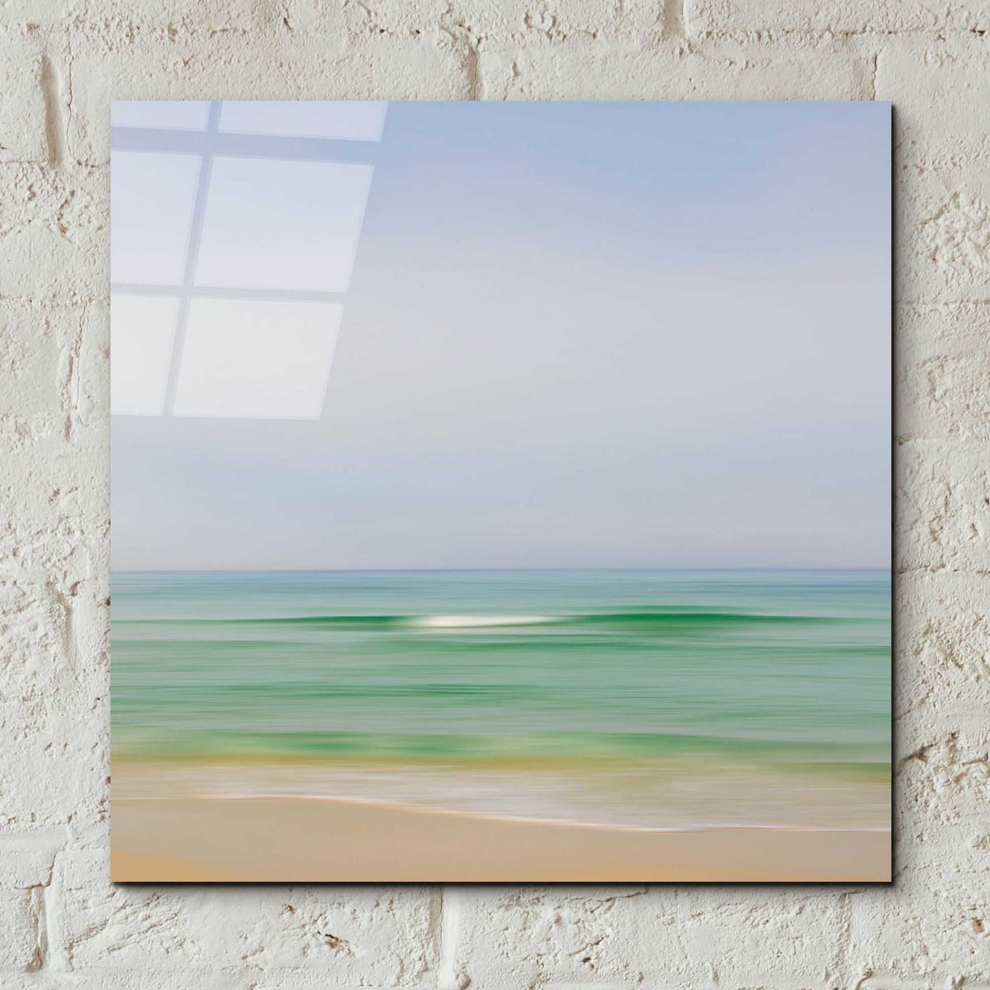 Epic Art ' Seacoast 165' by David E Rowell, Acrylic Glass Wall Art,12x12