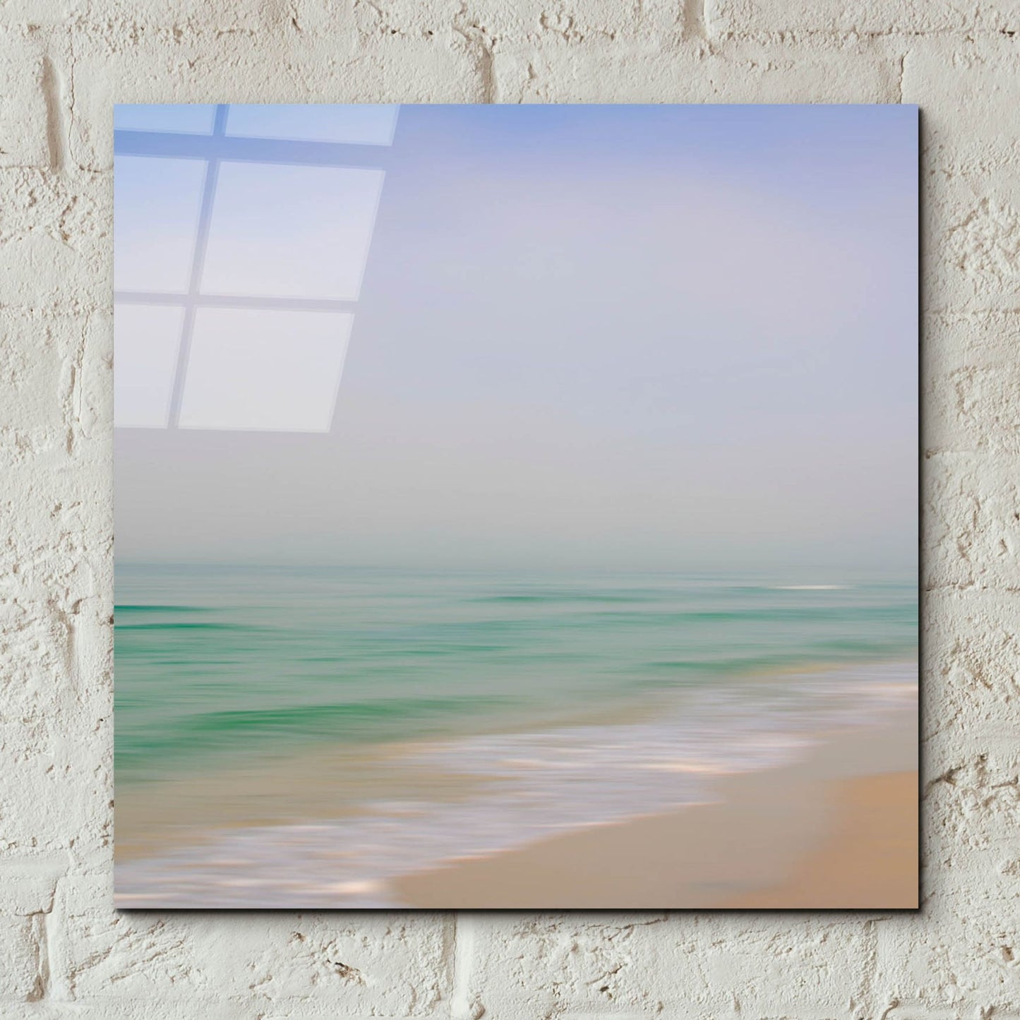 Epic Art ' Seacoast 184' by David E Rowell, Acrylic Glass Wall Art,12x12