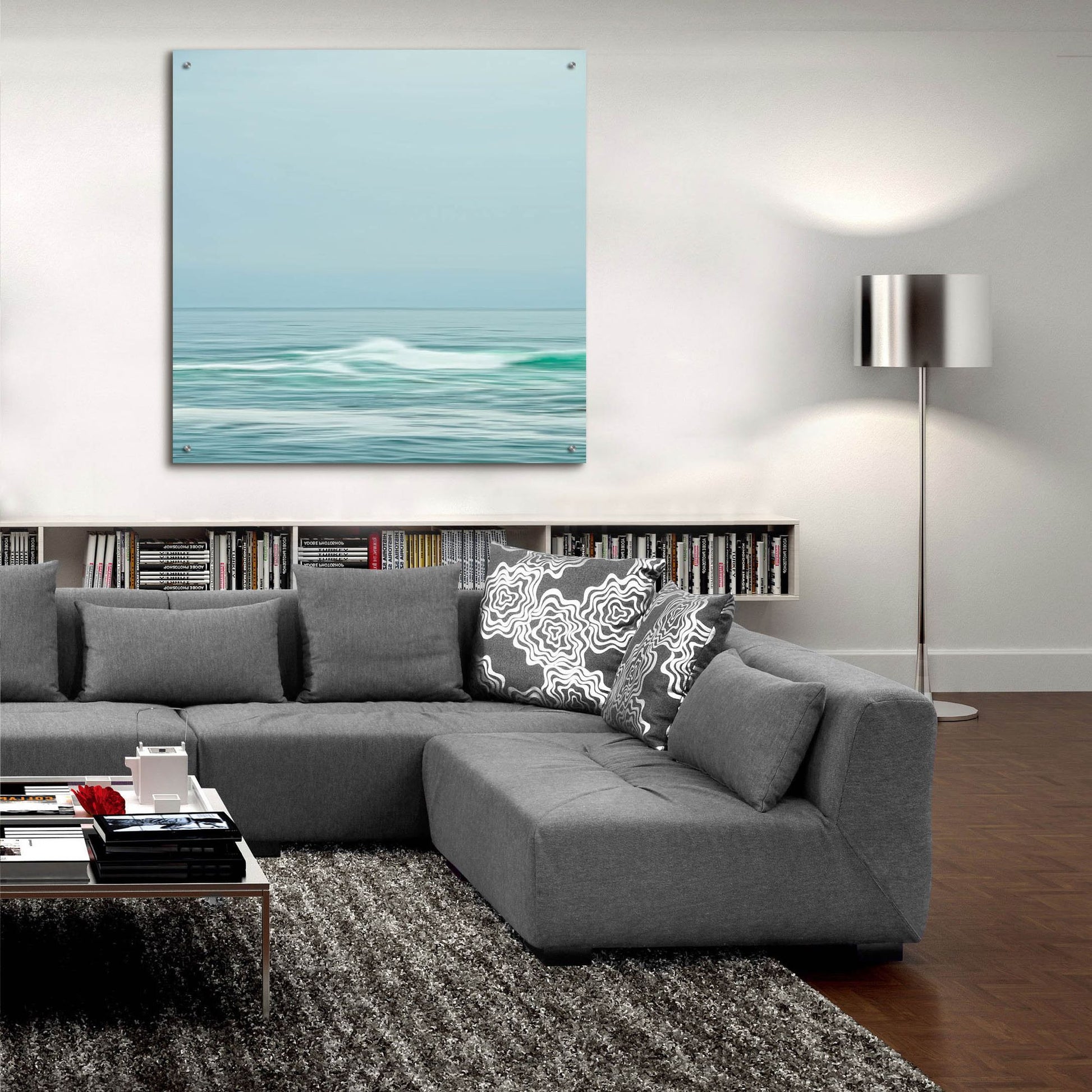 Epic Art ' Seacoast 601' by David E Rowell, Acrylic Glass Wall Art,36x36