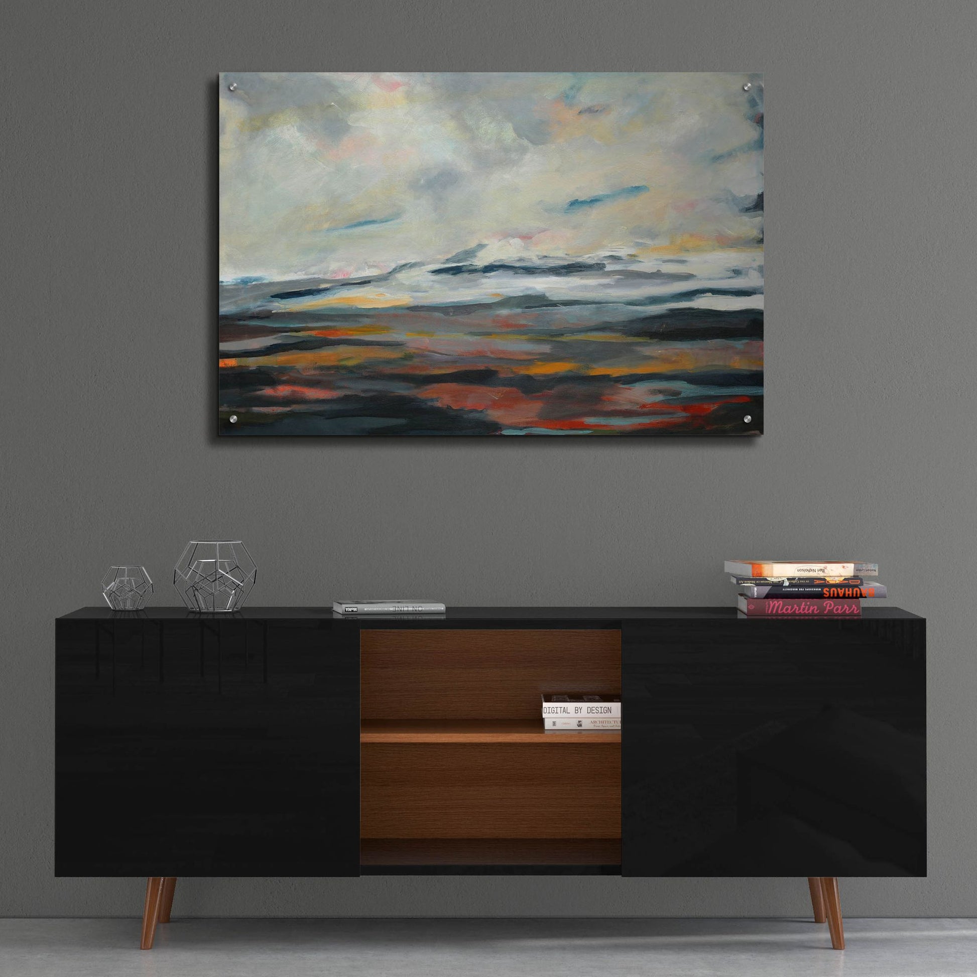 Epic Art ' Looking West' by Deanna Schuerbeke, Acrylic Glass Wall Art,36x24