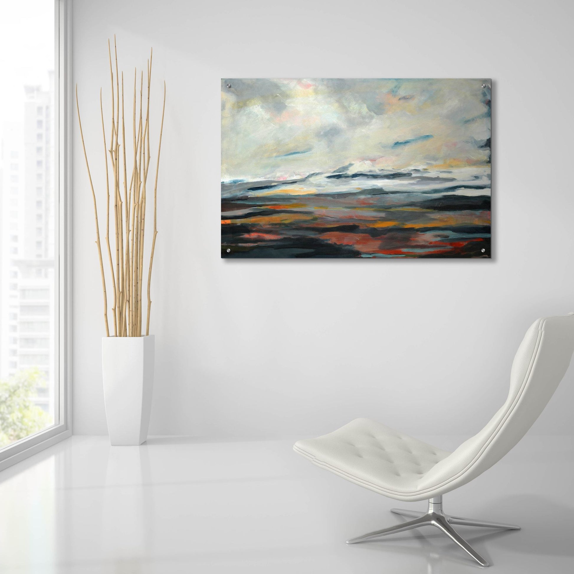 Epic Art ' Looking West' by Deanna Schuerbeke, Acrylic Glass Wall Art,36x24