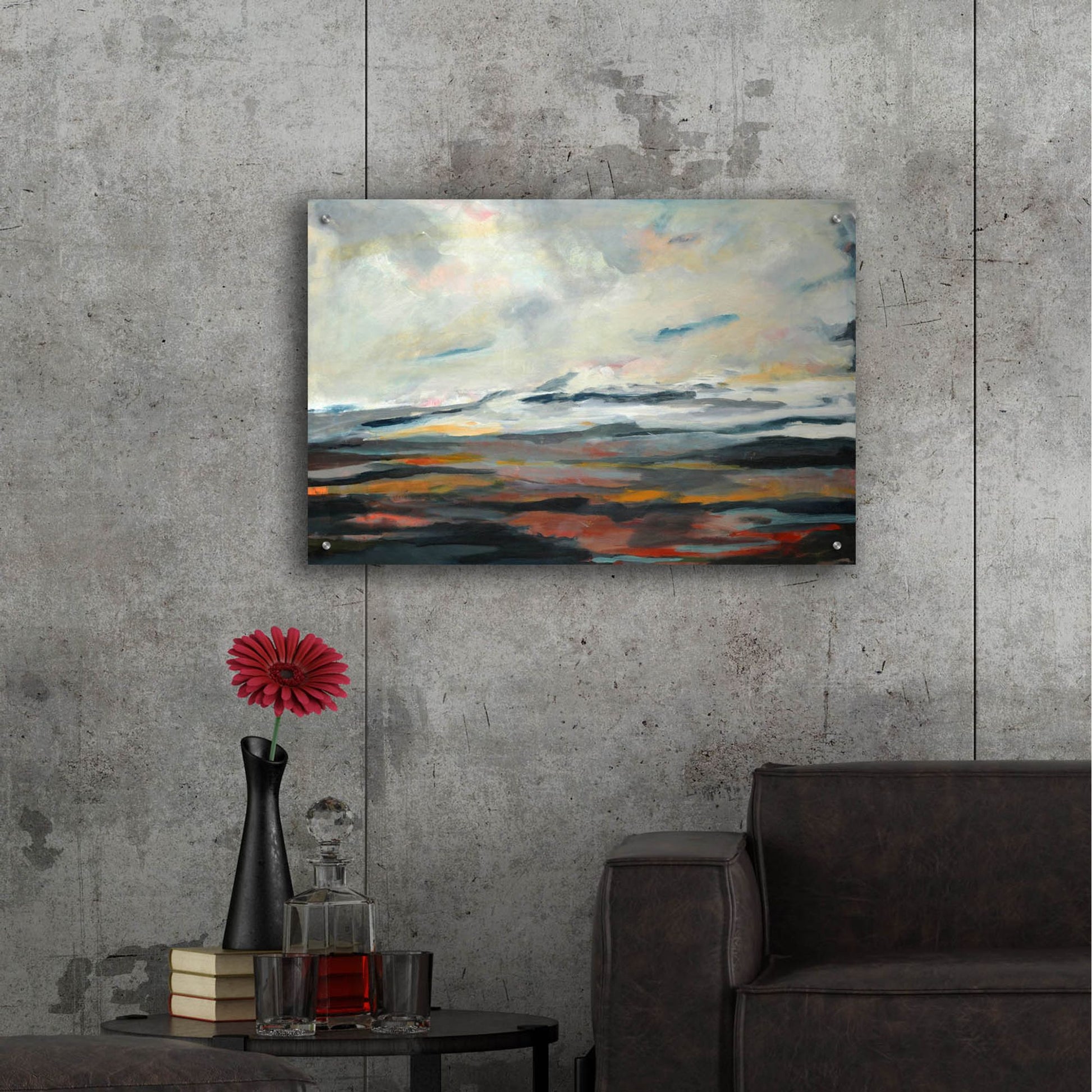 Epic Art ' Looking West' by Deanna Schuerbeke, Acrylic Glass Wall Art,36x24